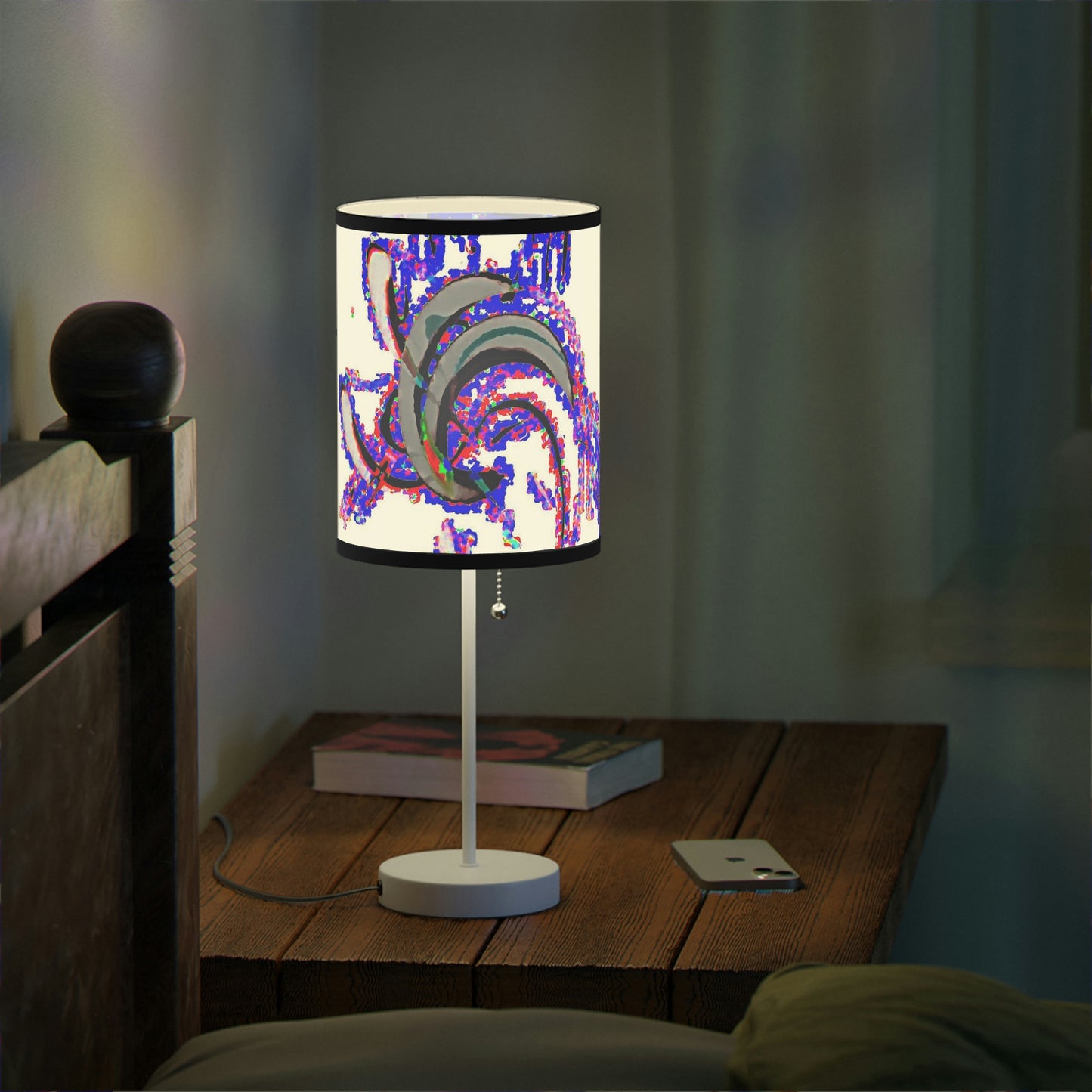 Lamp on a Stand, US|CA plug ... "Waning Moon" ... Central Idaho ... October 2022 ... Rendering Time: 22 Hours ... Original Works ...