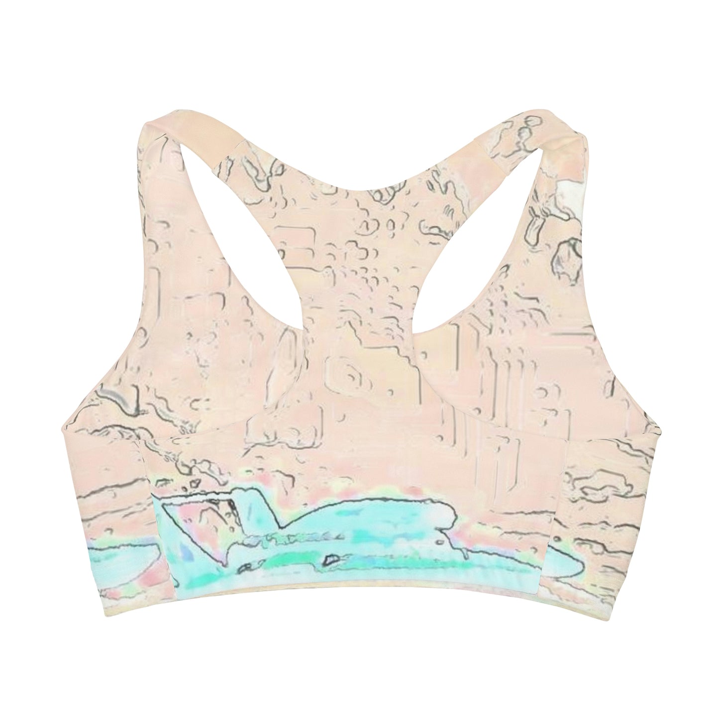 Girls' Double Lined Seamless Sports Bra ... Seattle Columbia Cup On Lake Washington ... "Dave Wilcox Heads For The Win" ... Associate Gift-Photo ... Original Works ...
