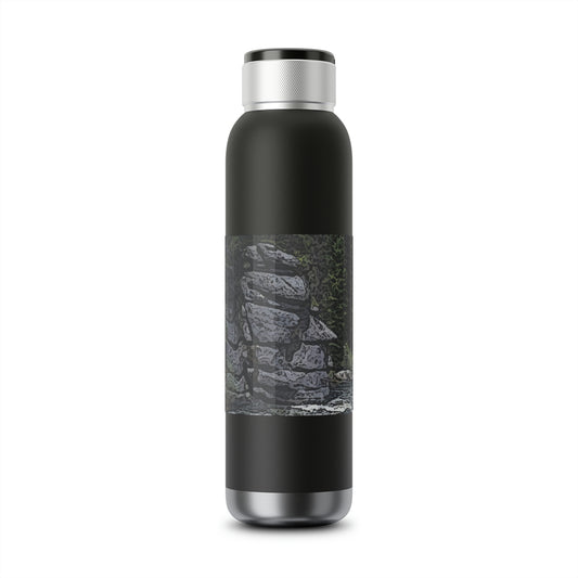 Soundwave Copper Vacuum Audio Bottle 22oz ..."I Am Innocent" ... Tricky-Dick Immortalized ... Nixon Rock: Along The River ... Central Idaho, Summer 2020 ... Original Works ...
