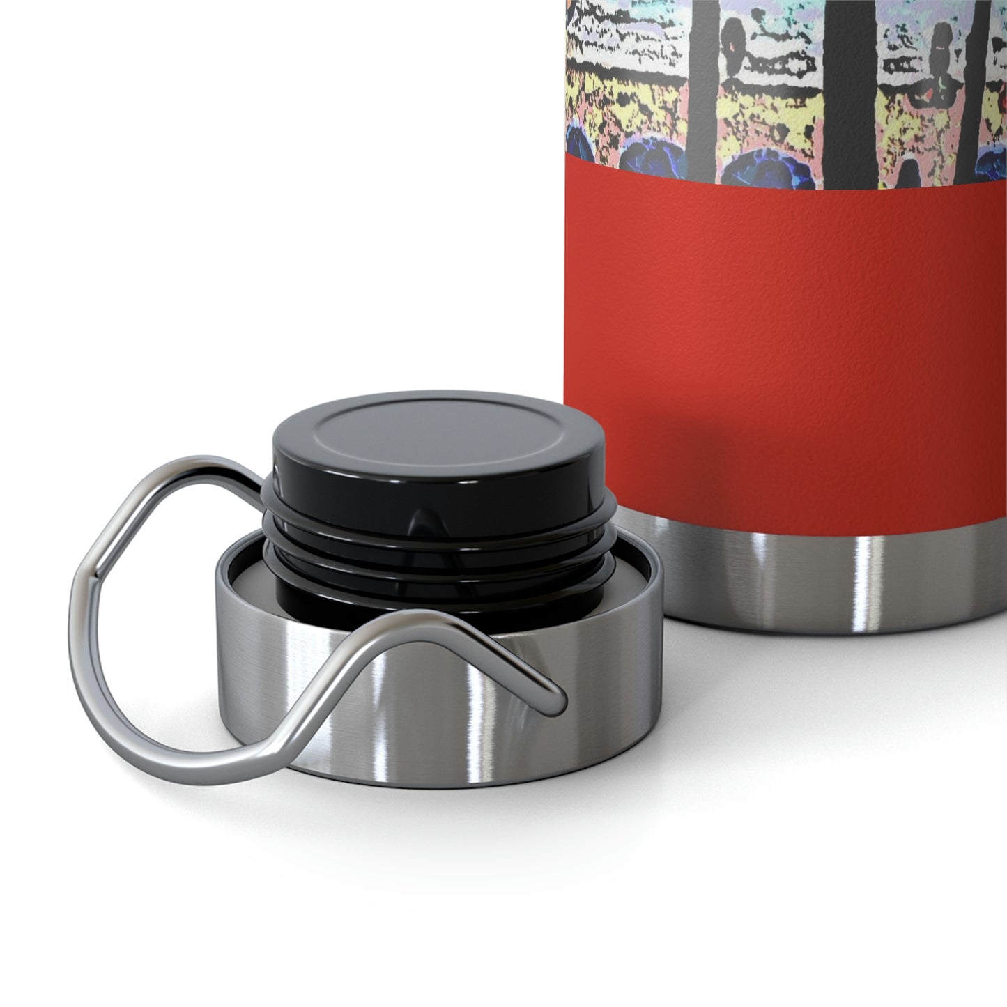 Copper Vacuum Insulated Bottle, 22oz ... "A Beautiful Beach Amongst The Palms" ... The Outrigger Waikiki, Honolulu, Oahu ... Original Works ...