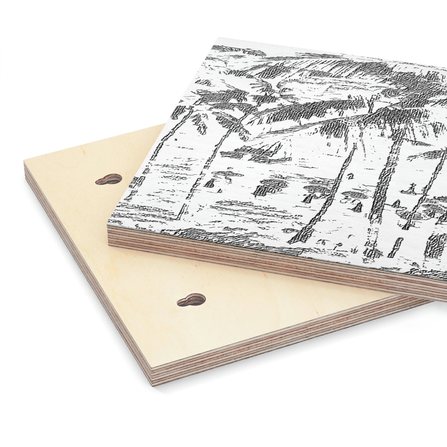 Wood Canvas ... "The Royal Hawai'ian: Waikiki Beach_Beach" ... Honolulu, HI ... Ocotber 2014 (Halloween) ... Original Works ...