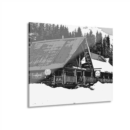 Acrylic Prints (French Cleat Hanging) ... A Beautiful Lodge & Back-Country Outfitter In A Mountain Town ... 'Dixie, Idaho, November 2022' ... Original Works ...
