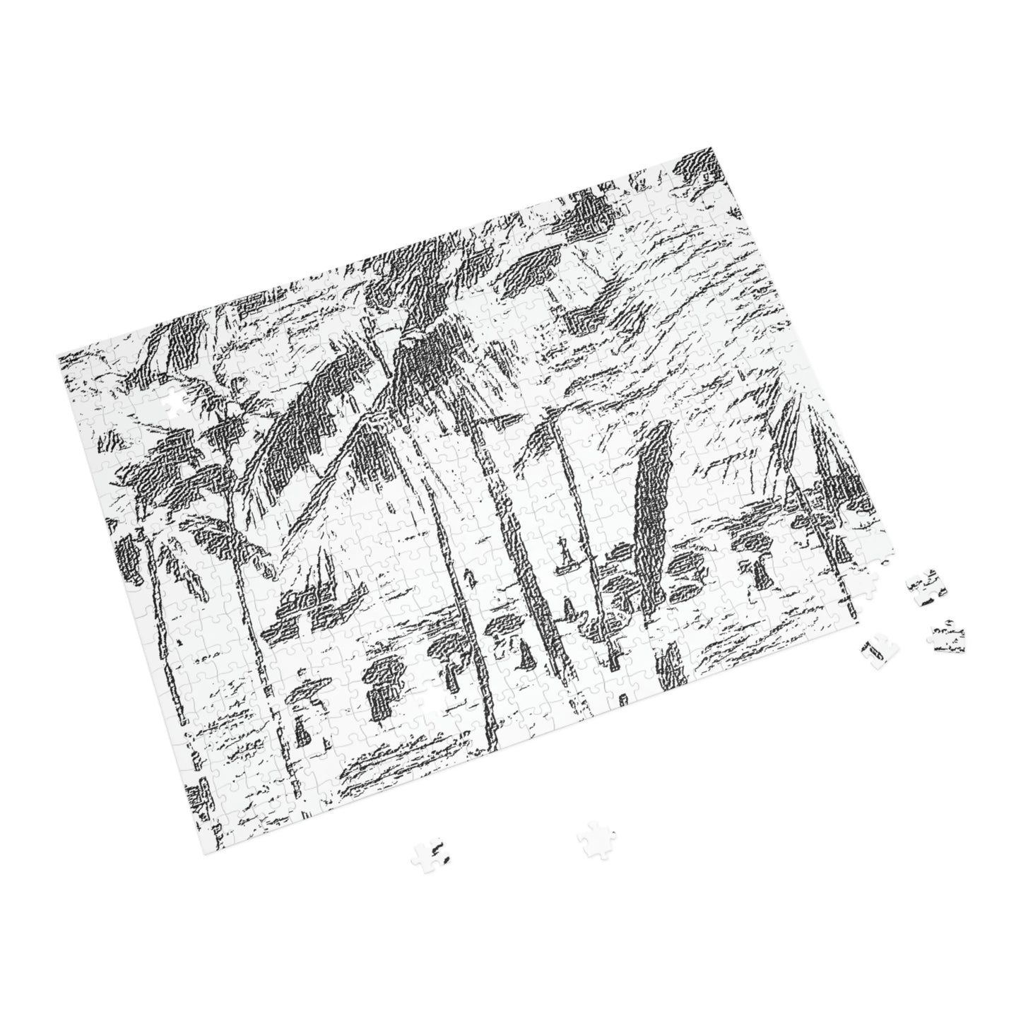 Puzzle (96, 252, 500, 1000-Piece) ... "The Royal Hawai'ian: Waikiki Beach_Beach" ... Honolulu, HI ... Ocotber 2014 (Halloween) ... Original Works ...
