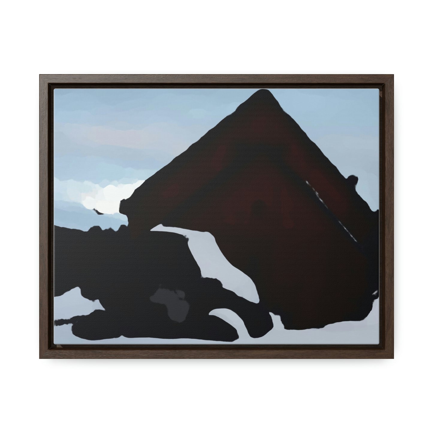 Gallery Canvas Wraps, Horizontal Frame ... After An Intense Snow Storm ... 'Digging Out' ... A Vehicle & Cabin "In The Mountains" ... March 2023 ... Original Works ...