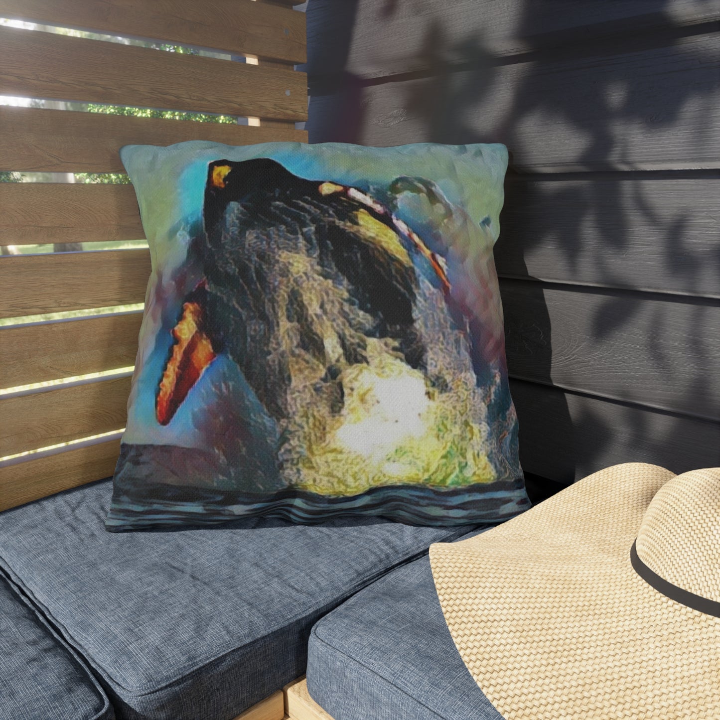 Outdoor Pillows ... An Extraordinary Humpback Breach ... 'With Explosive Energy' ... Family Archives (KPH) ... Circa: 21st Century. Maui, HI ... Original Works ...