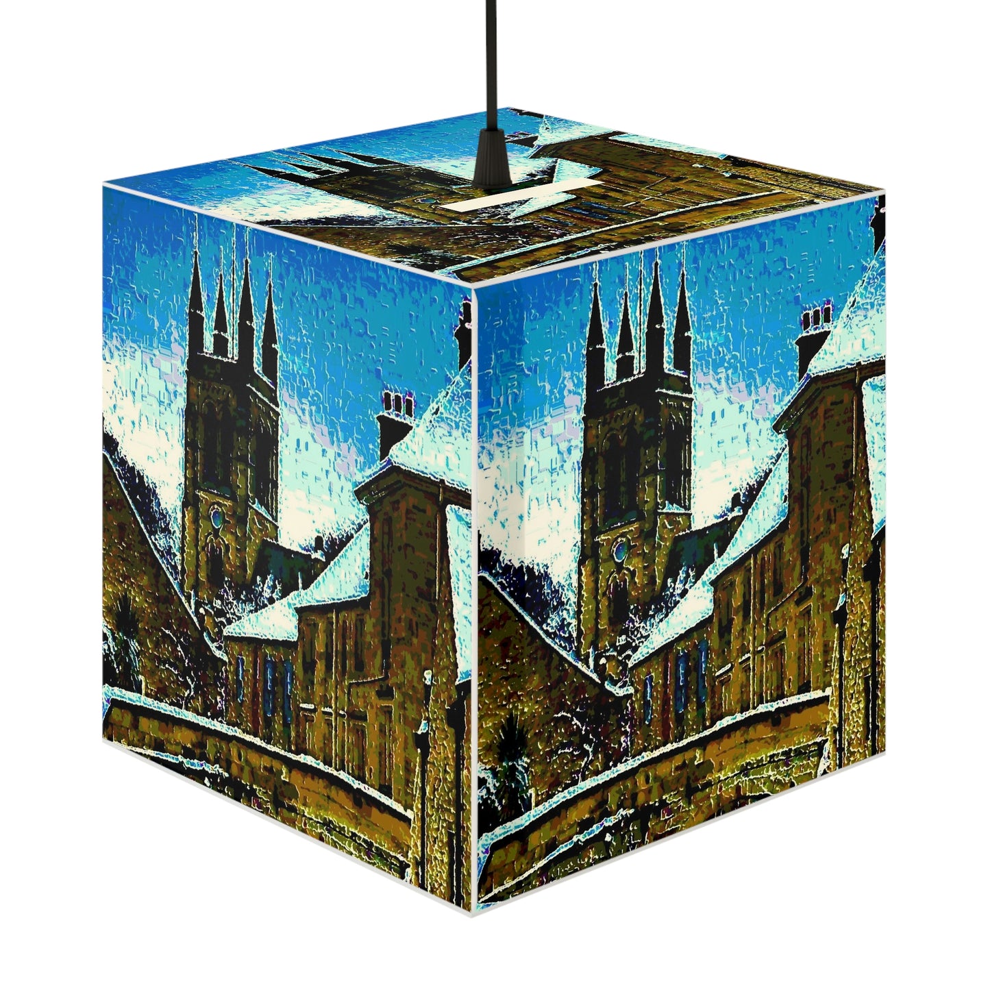 Light Cube Lamp ... Walikng The Streets & Alleys ... 'Strolling The Canals ... '  ... Original Works  ...