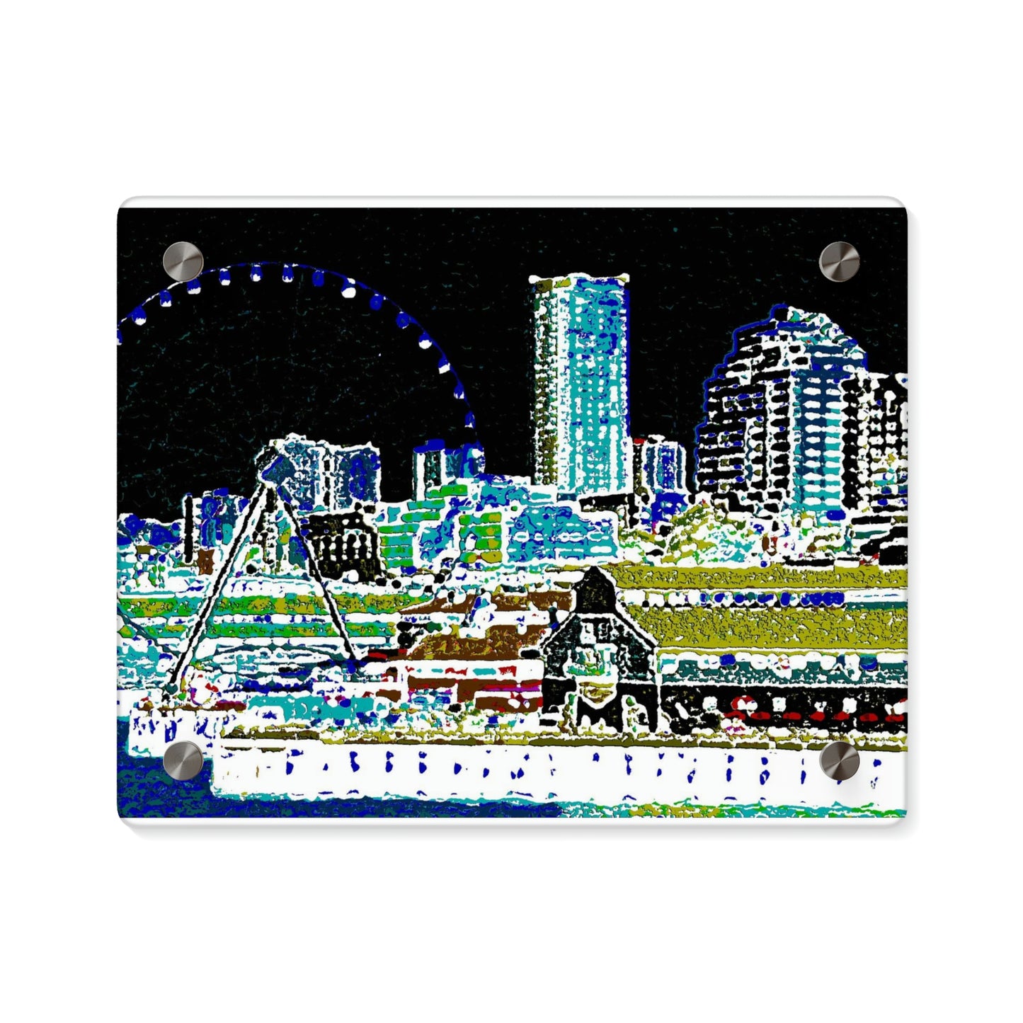 Acrylic Wall Art Panels ... That Classic Wheel ... 'Seattle's Wheel' ... & An Old Classic Waterside Vendors ...  'Family Archives' ... Original Works ...