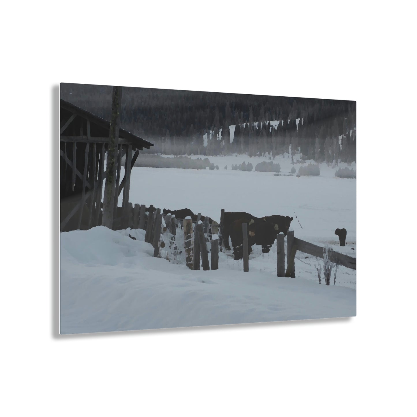 Acrylic Prints ... A Quiet Morning ... "Along The Red River & Nature Preserve Plateau" ... Jan23 ... Original Works ...