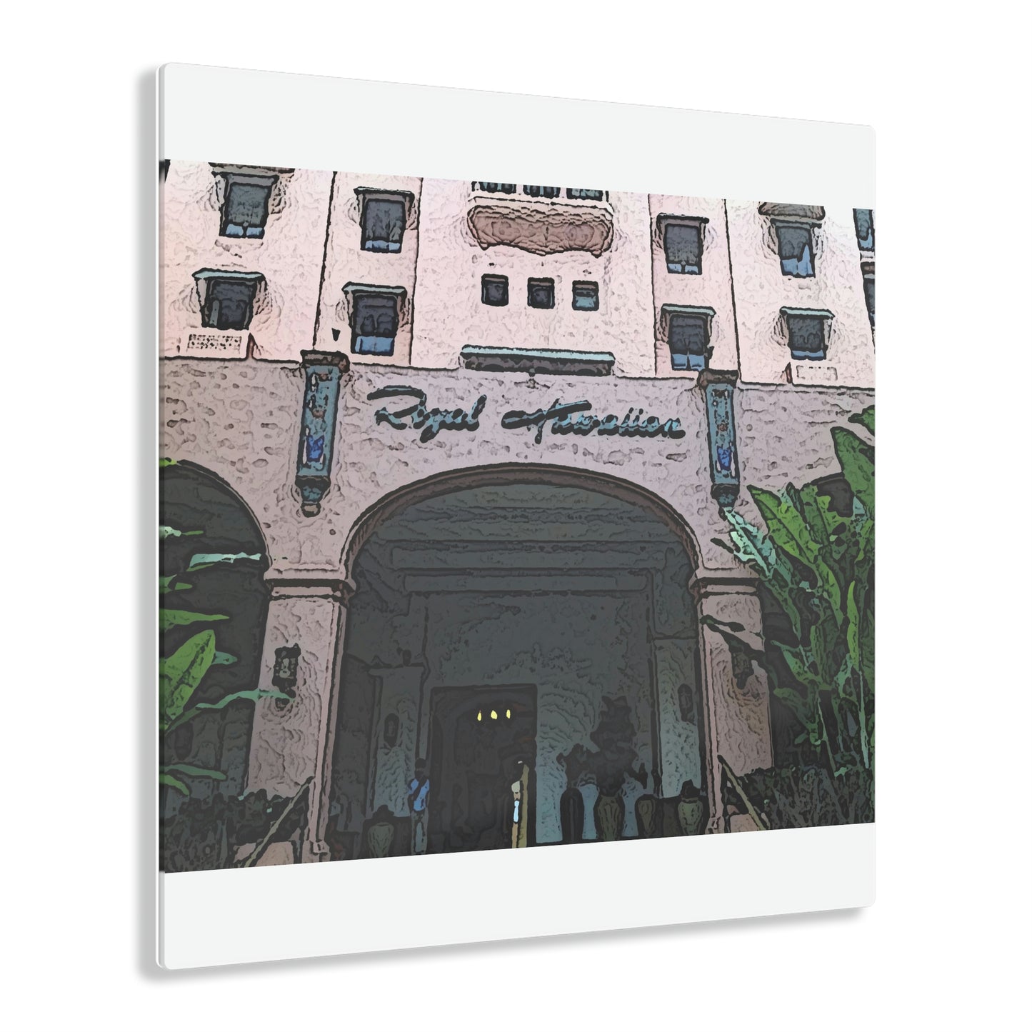 Acrylic Prints ...  "La Grande Entree" At: 'The Pink Palace' ... The Royal Hawai'ian ... Honolulu, HI ... '27Oct2014' ... Original Works ...
