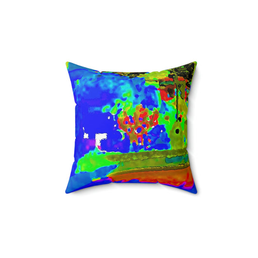 Spun Polyester Square Pillow ..."Lombard Street San Francisco, CA, USA" ... Family Archives 1970's ... Original Works ...