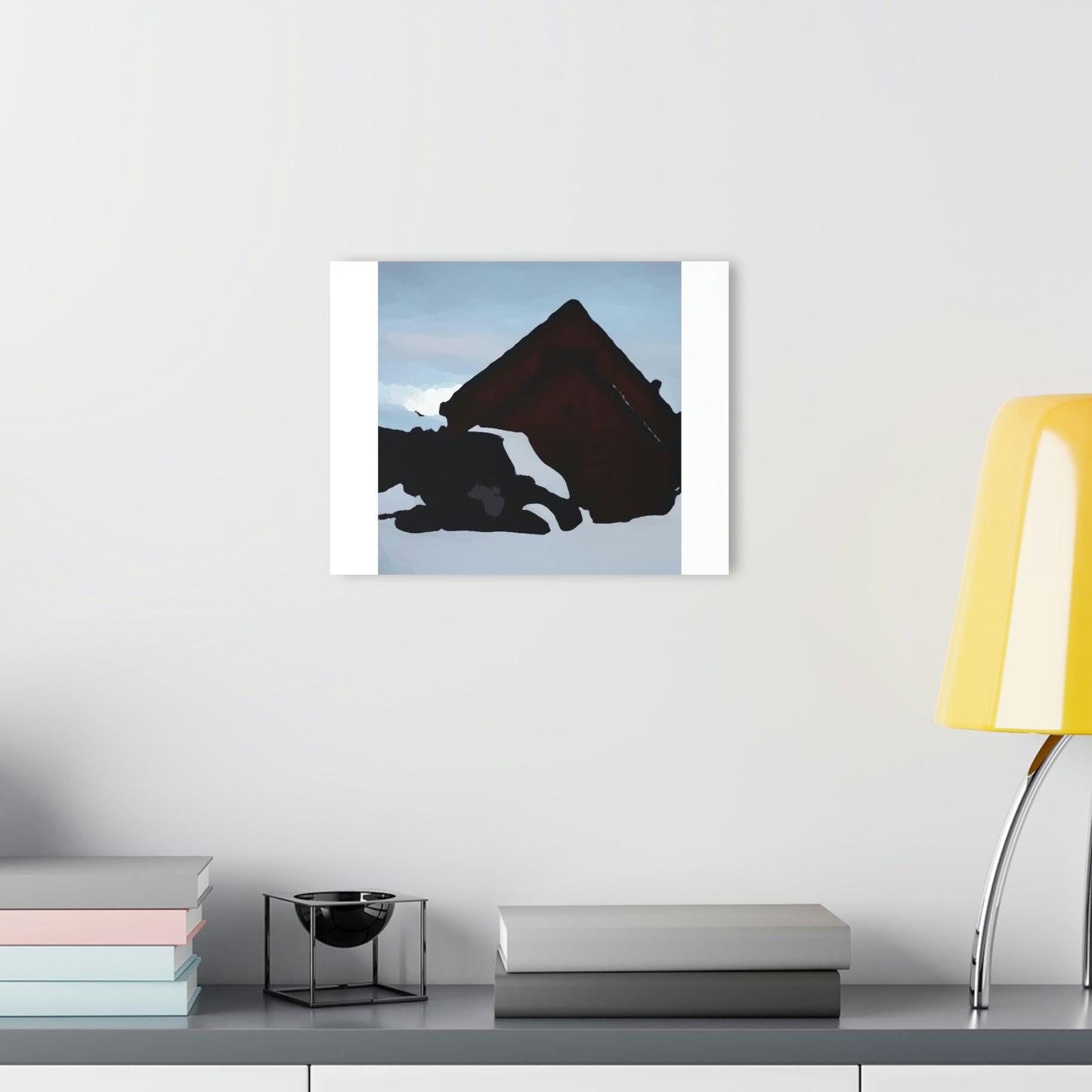 Acrylic Prints (French Cleat Hanging) ... After An Intense Snow Storm ... 'Digging Out' ... A Vehicle & Cabin "In The Mountains" ... March 2023 ... Original Works ...