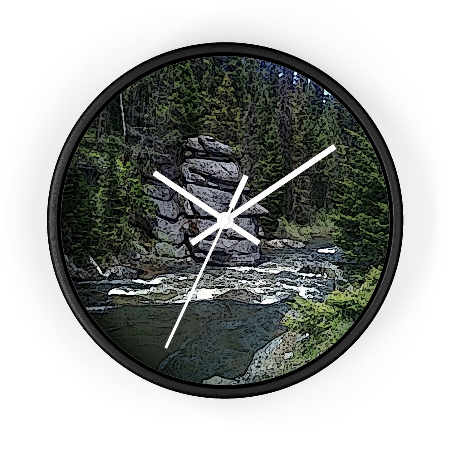 Wall clock ...  "I Am Innocent" ... Tricky-Dick Immortalized ... Nixon Rock: Along The River ... Central Idaho, Summer 2020 ... Original Works ...