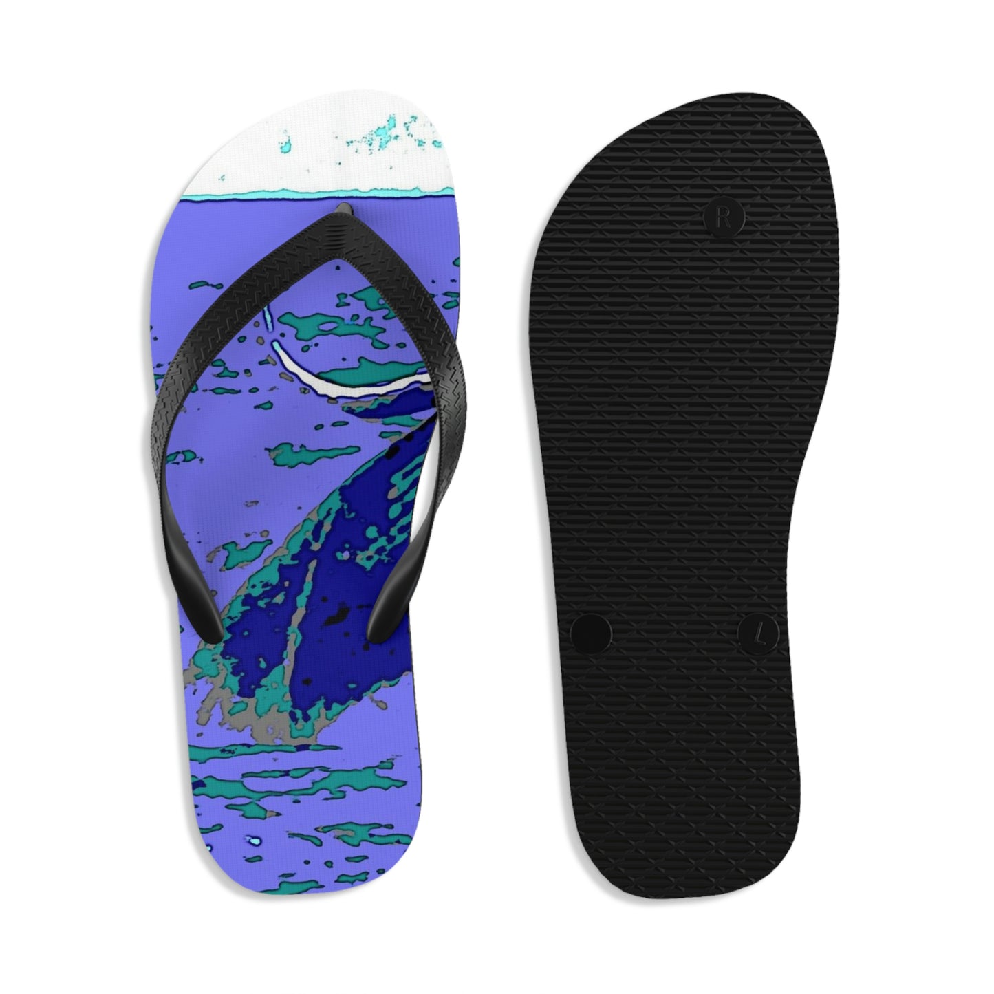 Unisex Flip-Flops ... Baby Humpback Breaching ... Maui, HI: April 2022 ... "Family Archives: KPH" ... Original Works ...