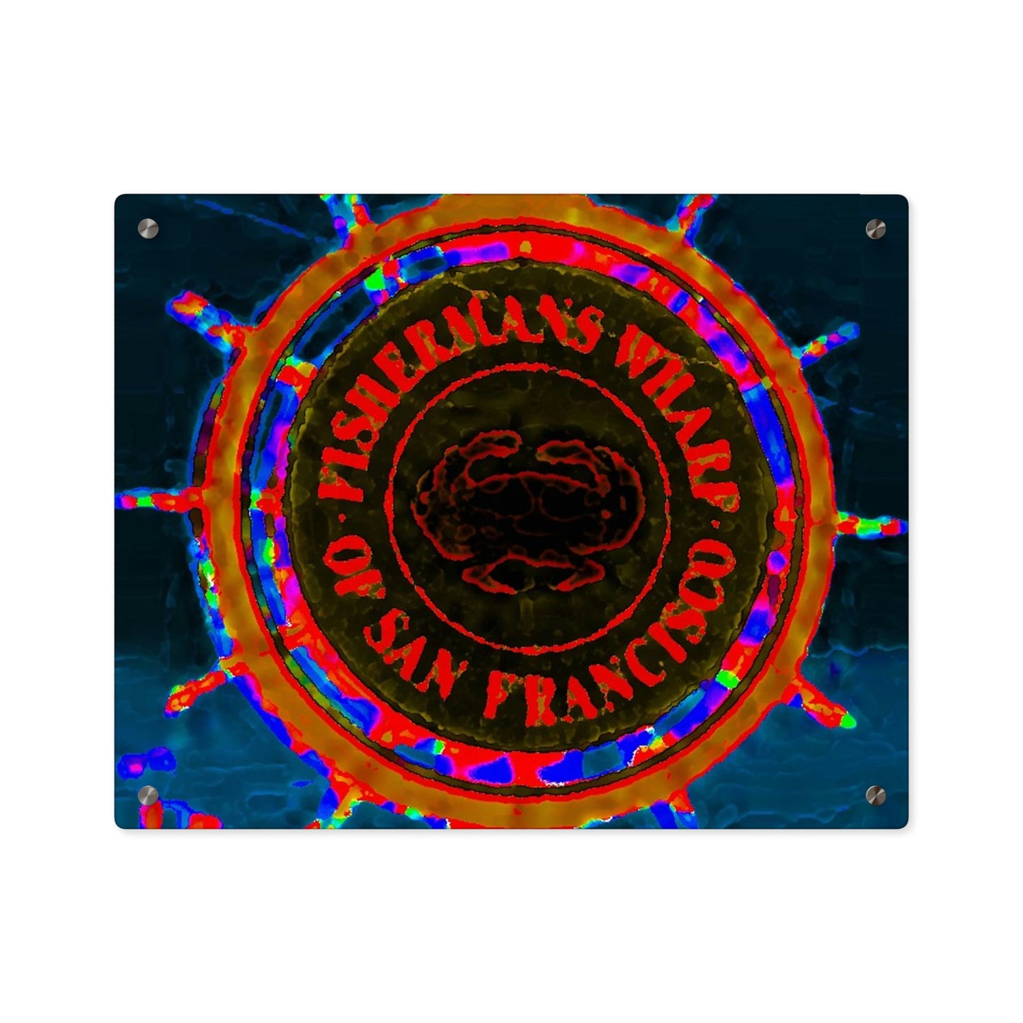 Acrylic Wall Art Panels ... "No.9 Fishermen's Grotto - Fishermen's Wharf, SF, California" ... Family Archives: 1970's ... Original Works ...