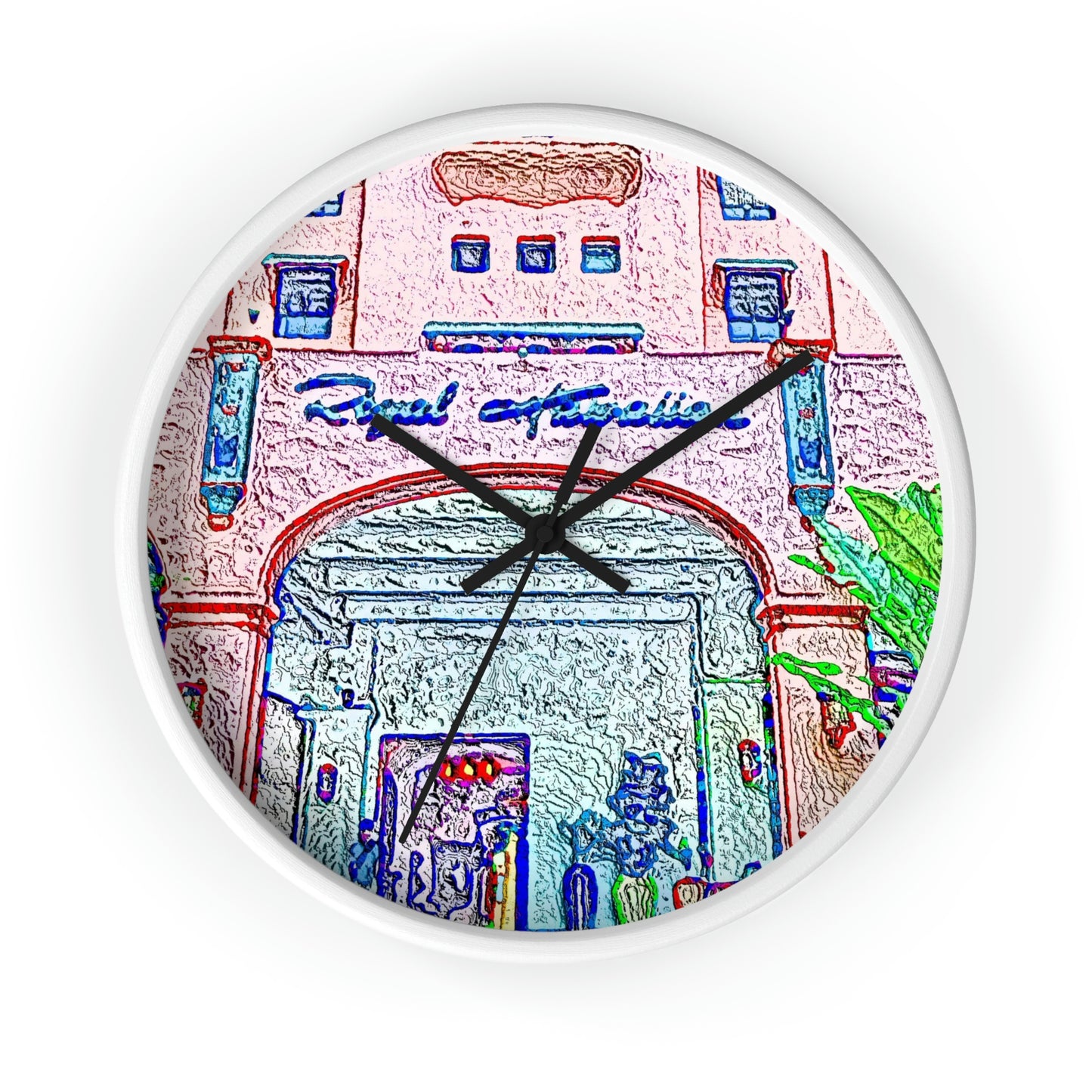 Wall Clock ... "La Grande Entree" At: 'The Pink Palace' ... The Royal Hawai'ian ... Honolulu, HI ... '27Oct2014' ... Original Works ...