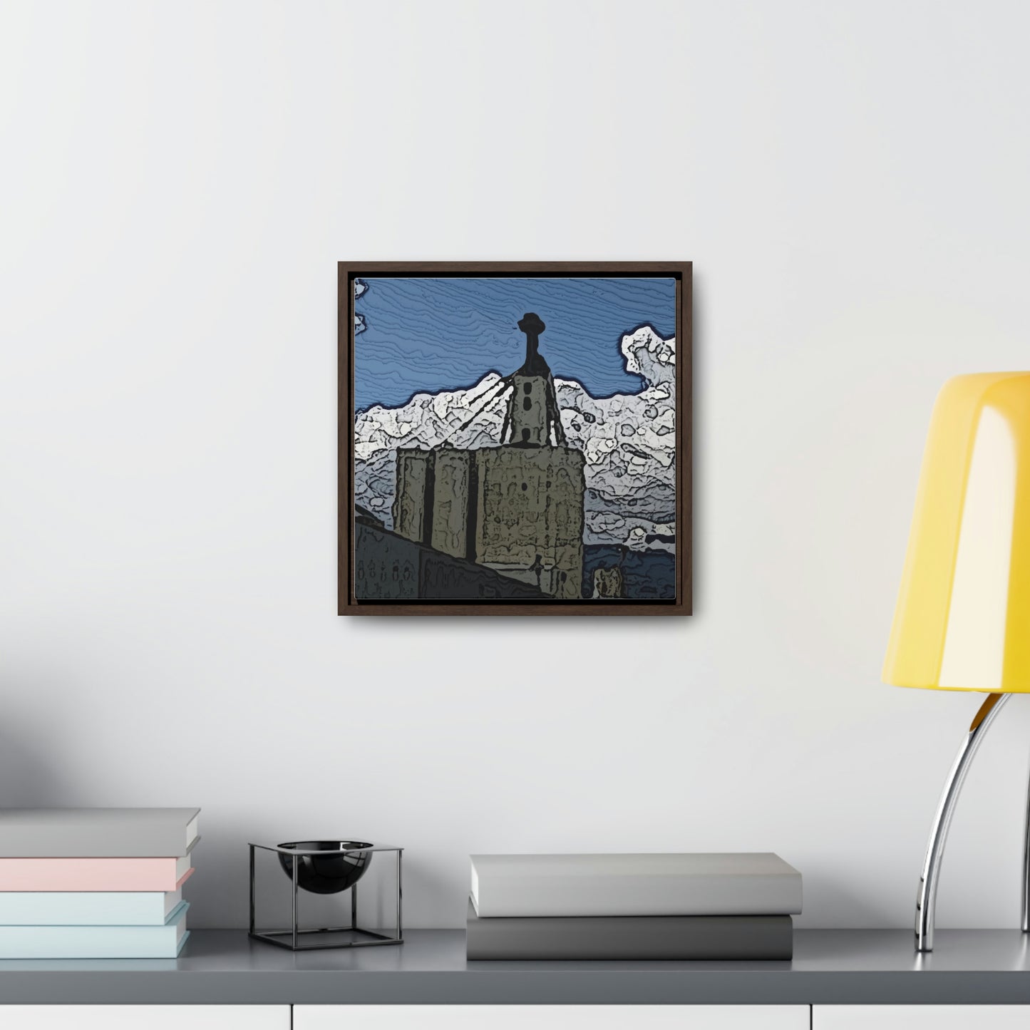 Gallery Canvas Wraps, Square Frame ..."ICP: Idaho County Propane ... 'Production Facilities Grangeville, Idaho' ... "  Original Works: Rendering Time: 10 Hours ...