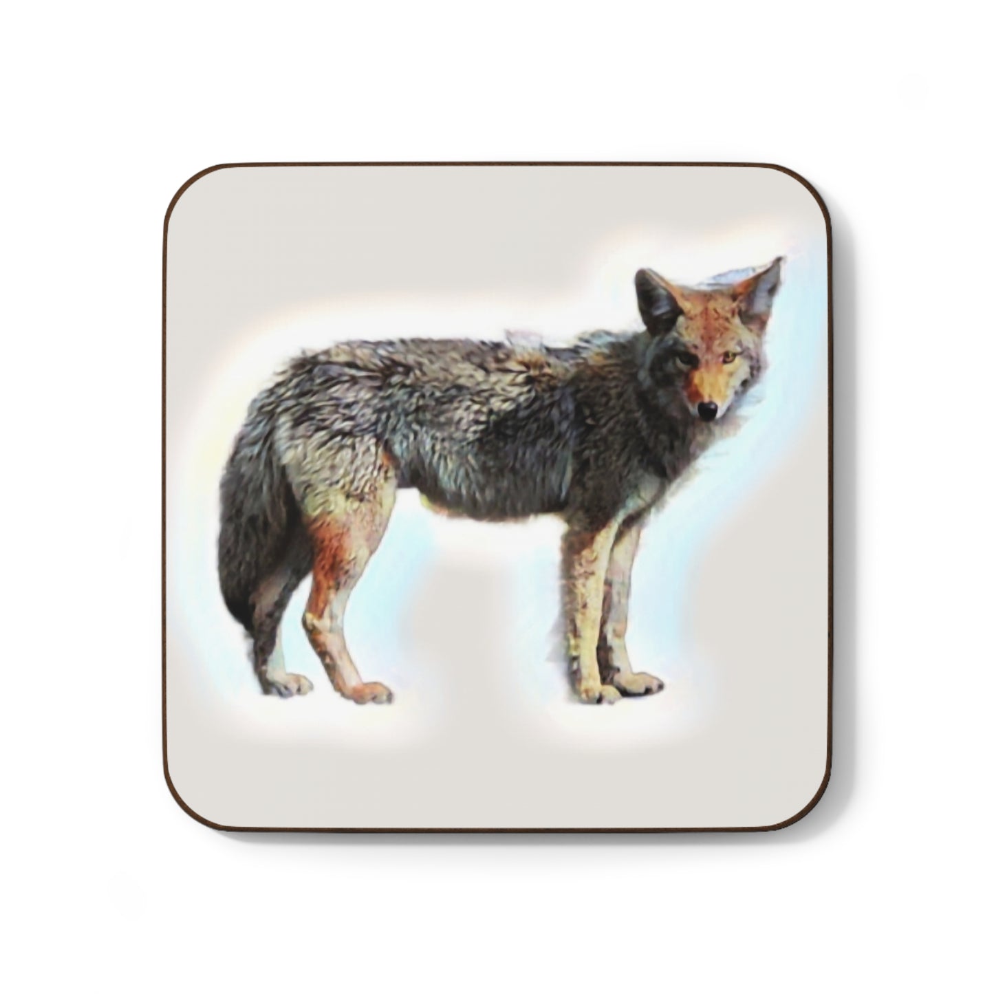 Hardboard Back Coaster ... Coyote ... "Yosemite Valley: Circa May23 ... KPH Base Photo" ... Original Works ...