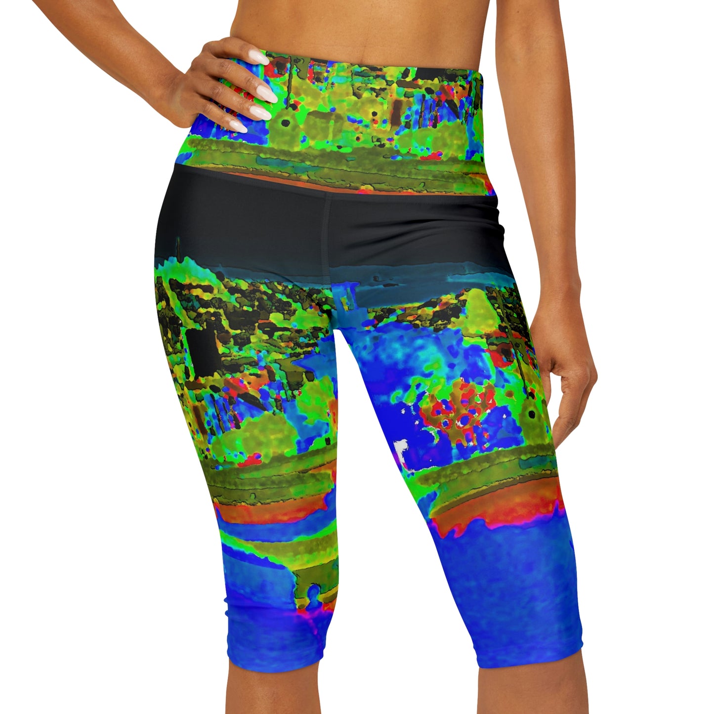 Yoga Capri Leggings ... "Lombard Street San Francisco, CA, USA" ... Family Archives 1970's ... Original Works ...