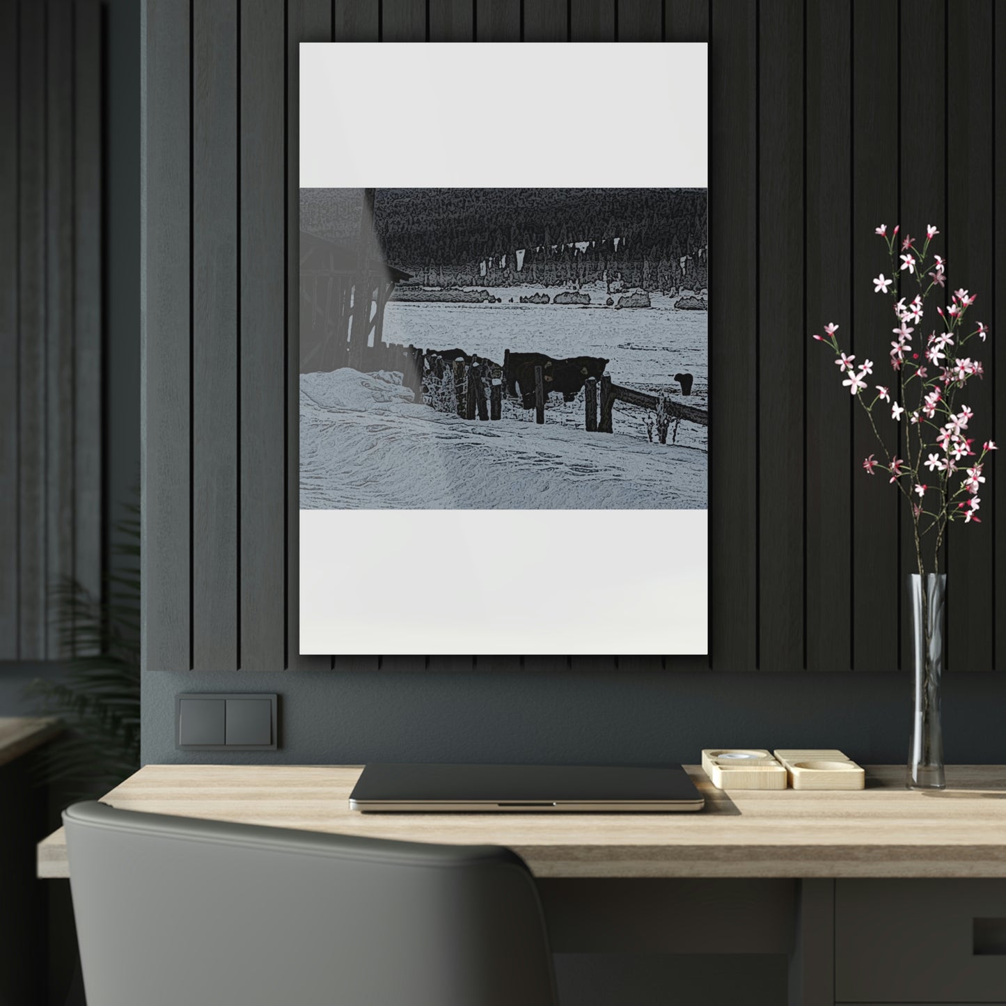 Acrylic Prints ... A Quiet Morning ... "Along The Red River & Nature Preserve Plateau" ... Jan23 ... Original Works ...