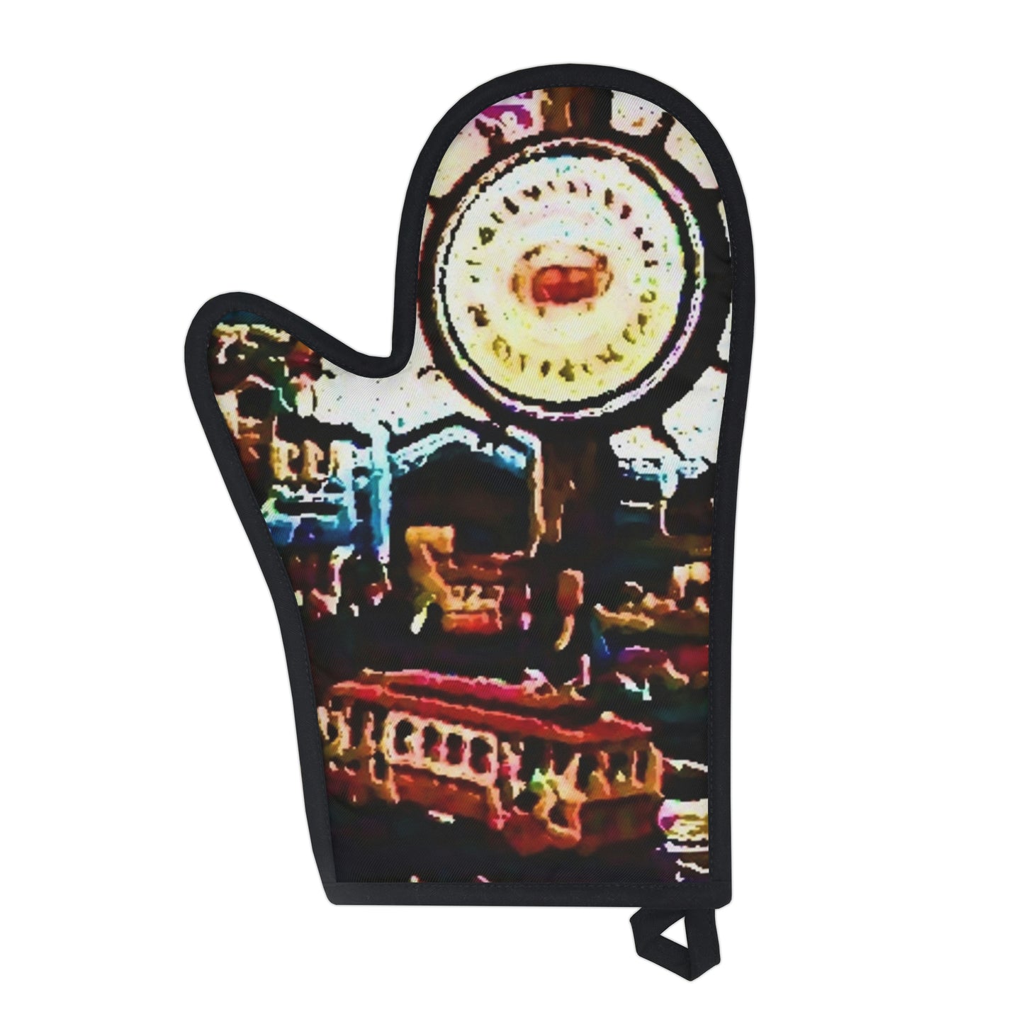 Oven Glove ...  "No.9 Fishermen's Grotto - Fishermen's Wharf, SF, California" ... Family Archives: 1970's ... Original Works ...