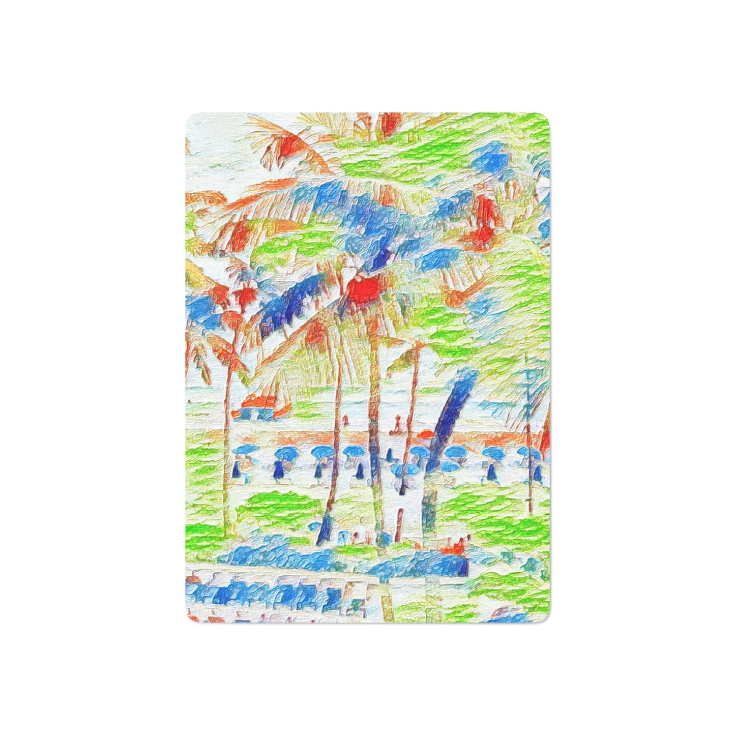 Custom Poker Cards ... "The Royal Hawai'ian: Waikiki Beach_Beach" ... Honolulu, HI ... Ocotber 2014 (Halloween) ... Original Works ...