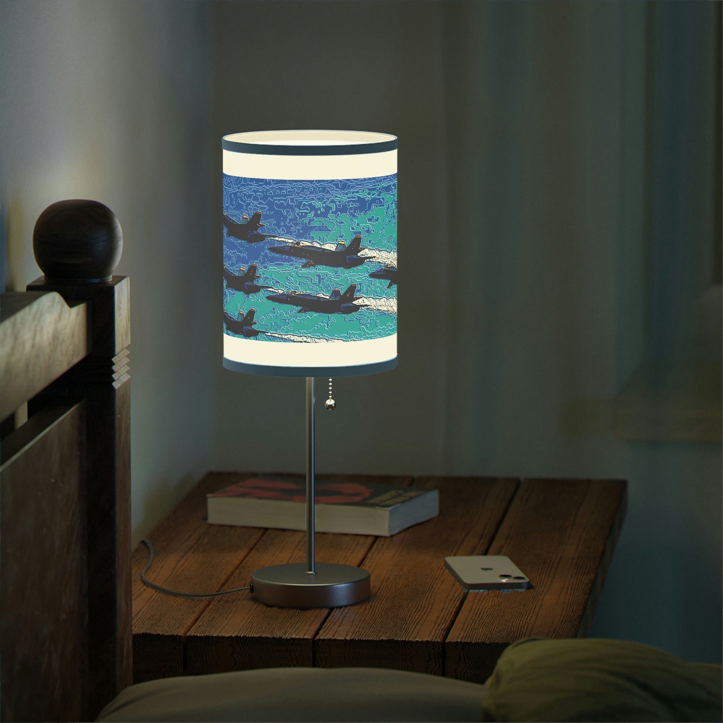 Lamp on a Stand, US|CA plug ... Seattle Seafair ..."Blue Angels Run Over Lake Washington" ... Circa Mid 1980's ... Dr FJ Holt ... Original Works ...