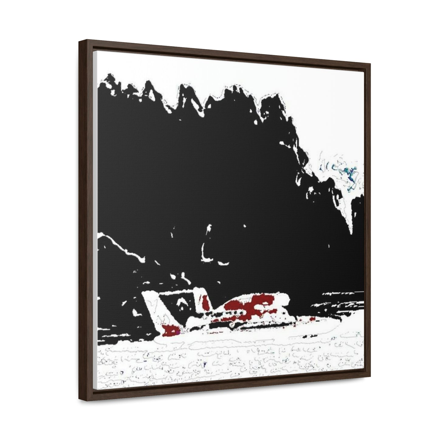 Gallery Canvas Wraps, Square Frame ...  Seattle Columbia Cup On Lake Washington ... "Dave Wilcox Heads For The Win" ... Associate Gift-Photo ... Original Works ...