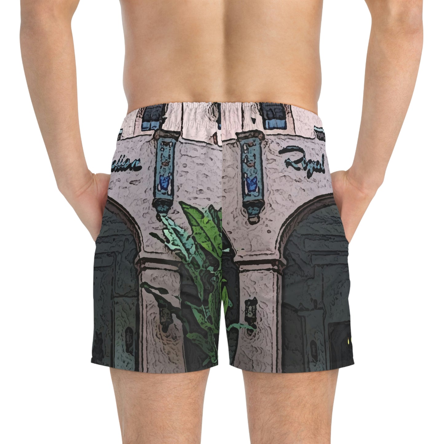 Swim Trunks ... "La Grande Entree" At: 'The Pink Palace' ... The Royal Hawai'ian ... Honolulu, HI ... '27Oct2014' ... Original Works ...