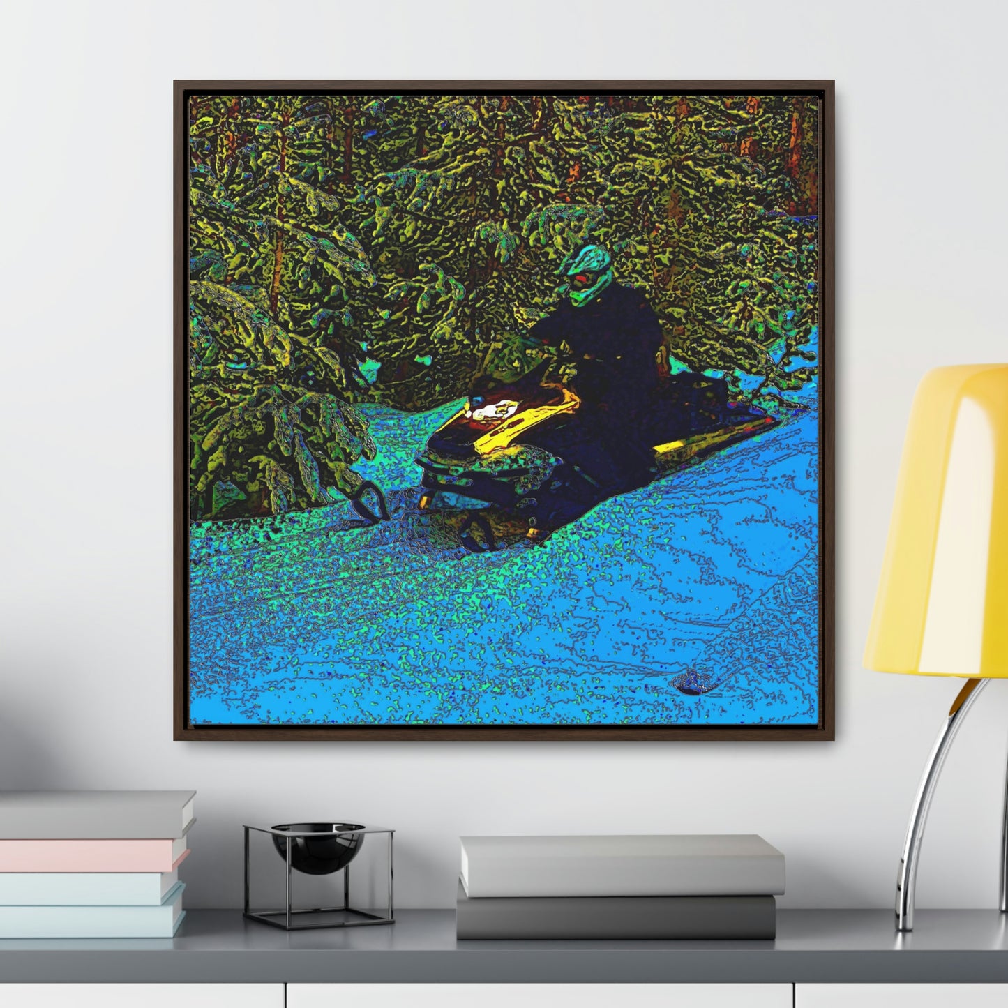 Gallery Canvas Wraps, Square Frame ... Yep ... "Another Day ... Riding Through The Wilderness ... " ... February 2023 ... Original Works ...