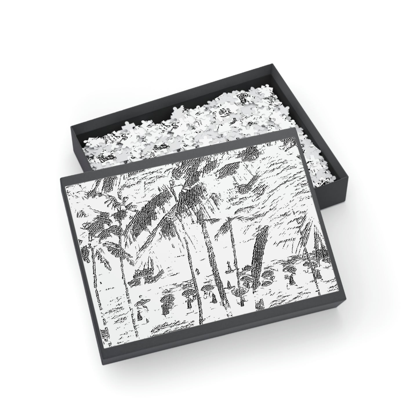 Puzzle (96, 252, 500, 1000-Piece) ... "The Royal Hawai'ian: Waikiki Beach_Beach" ... Honolulu, HI ... Ocotber 2014 (Halloween) ... Original Works ...