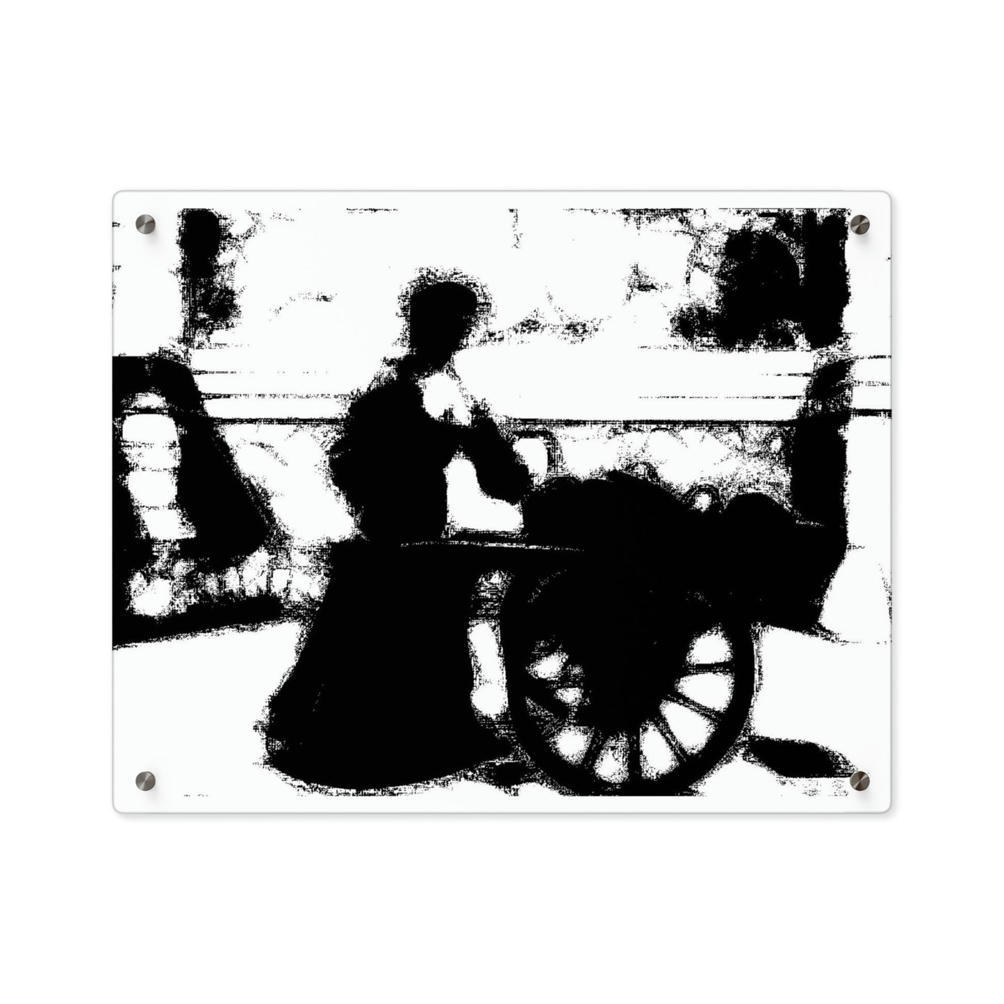Acrylic Wall Art Panels ... Dublin's "Molly Malone Along Grafton Street" ... Cryin' Cockels & Muscles Alive-Alive-Oh ... Circa 2003 ... Original Works ...