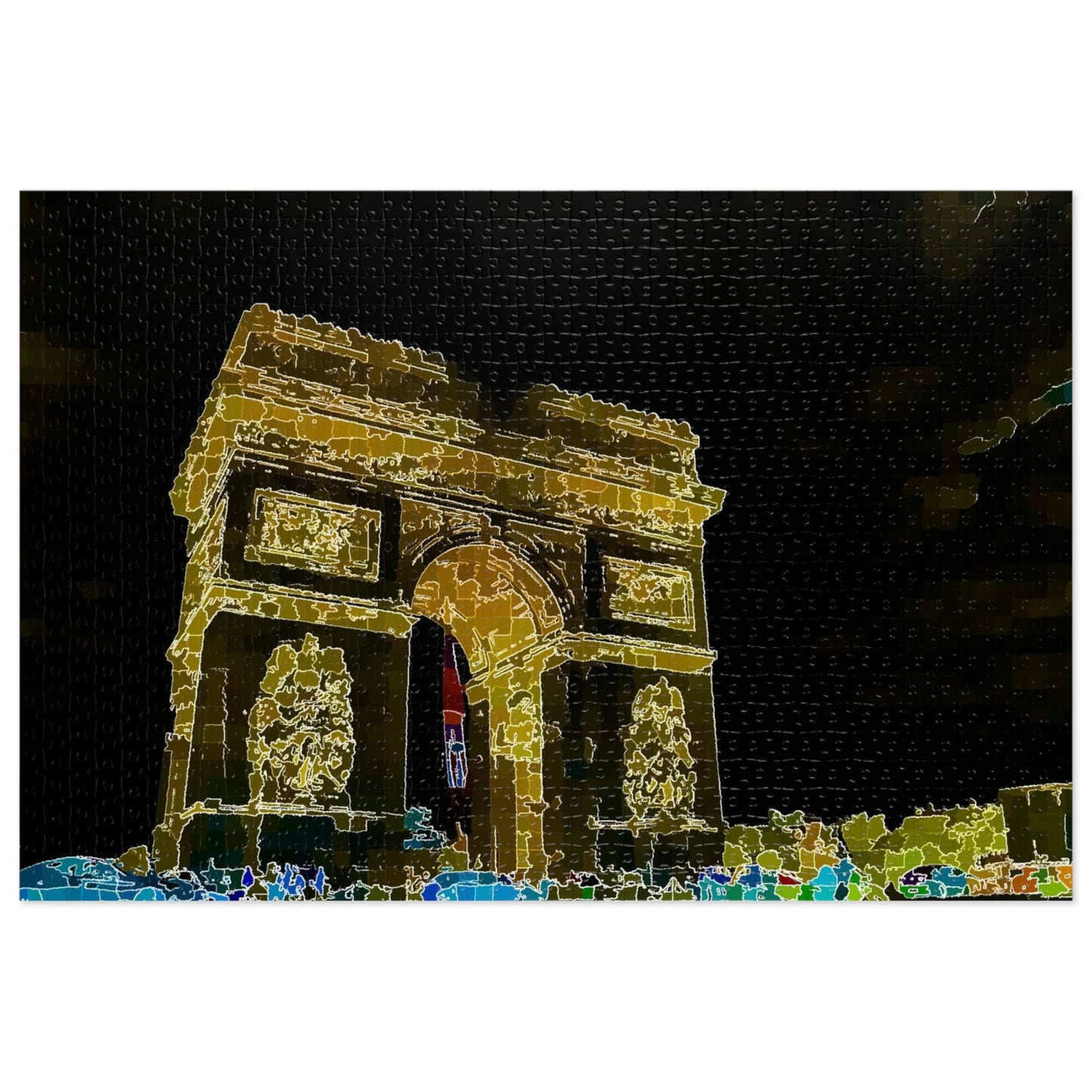Jigsaw Puzzle (30, 110, 252, 500,1000-Piece) ...  L'Arc de Triomphe ... 'Barbara Joan Bonnell-Holt Photo' ... Circa 1972 ... Oringinal Works ...