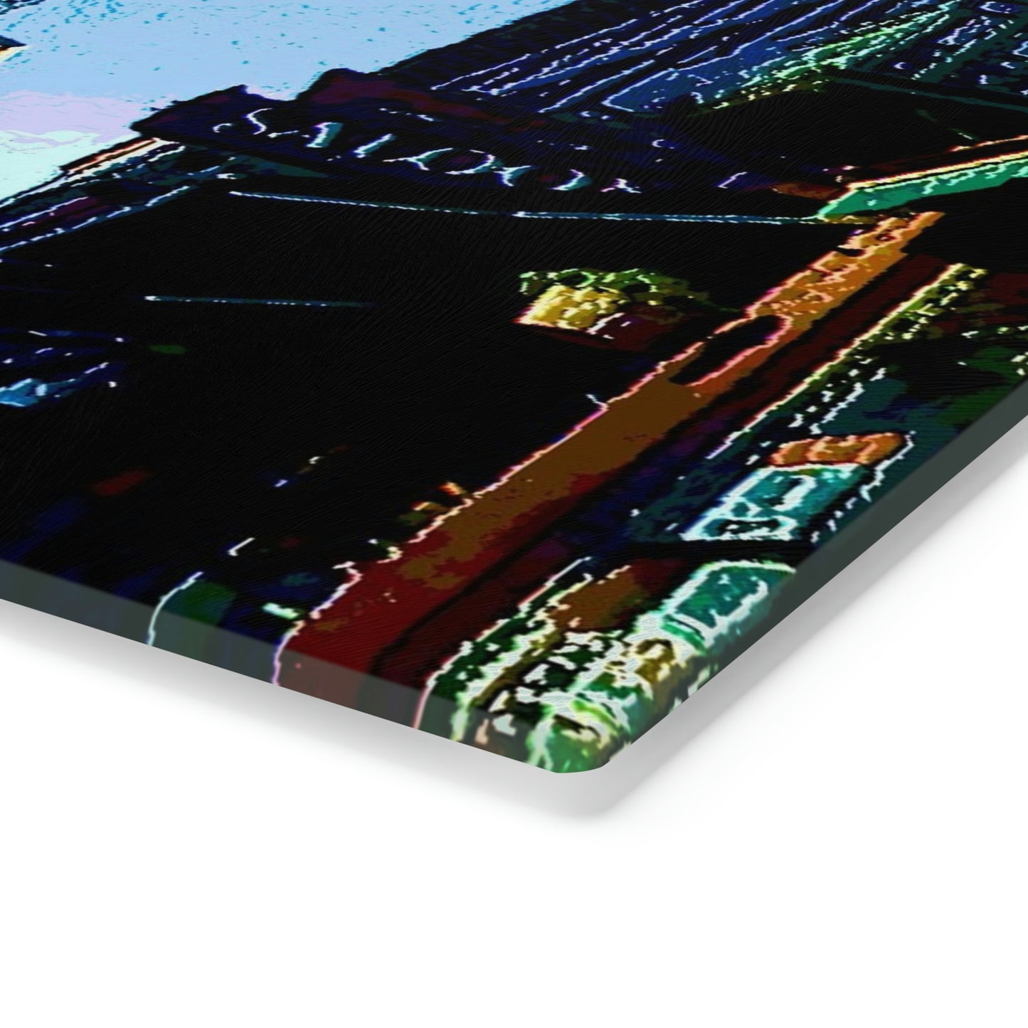 Cutting Board ...  Pioneer Square & Smith Tower ... 'That World Famous View' ... Colleague Supplied Photo ... Original Works ...