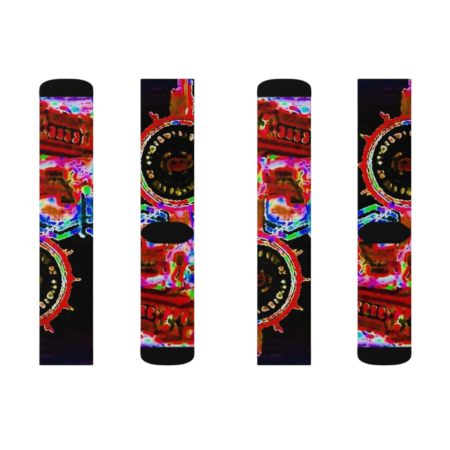 Sublimation Socks ... "No.9 Fishermen's Grotto - Fishermen's Wharf, SF, California" ... Family Archives: 1970's ... Original Works ...