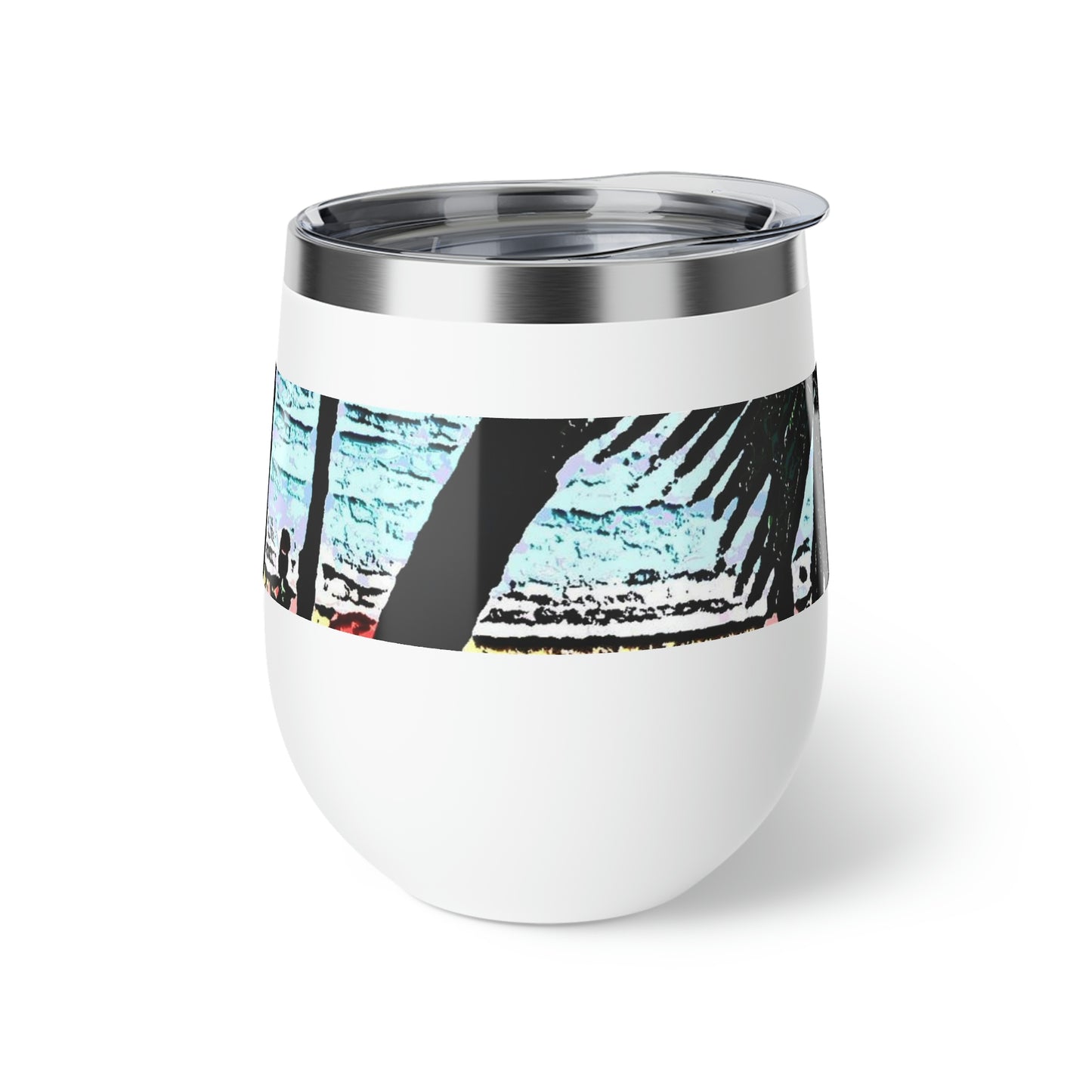 Copper Vacuum Insulated Cup, 12oz ... "A Beautiful Beach Amongst The Palms" ... The Outrigger Waikiki, Honolulu, Oahu ... Original Works ...
