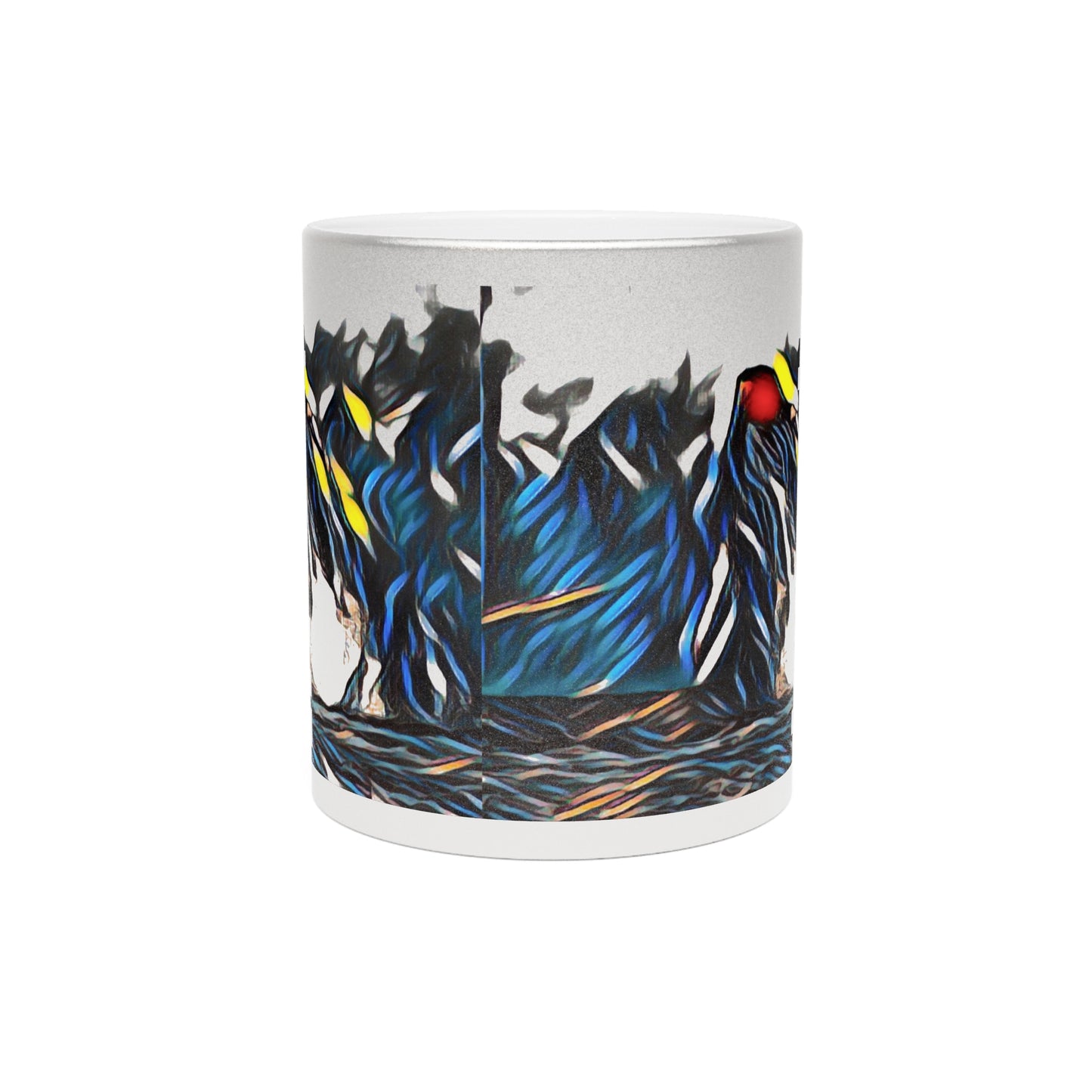 Metallic Mug (Silver\Gold) ... All-That-Color ... "Whale Breach With Style" ... KPH Photo ... Maui Humpback ... 21st Century ... Original Works ...