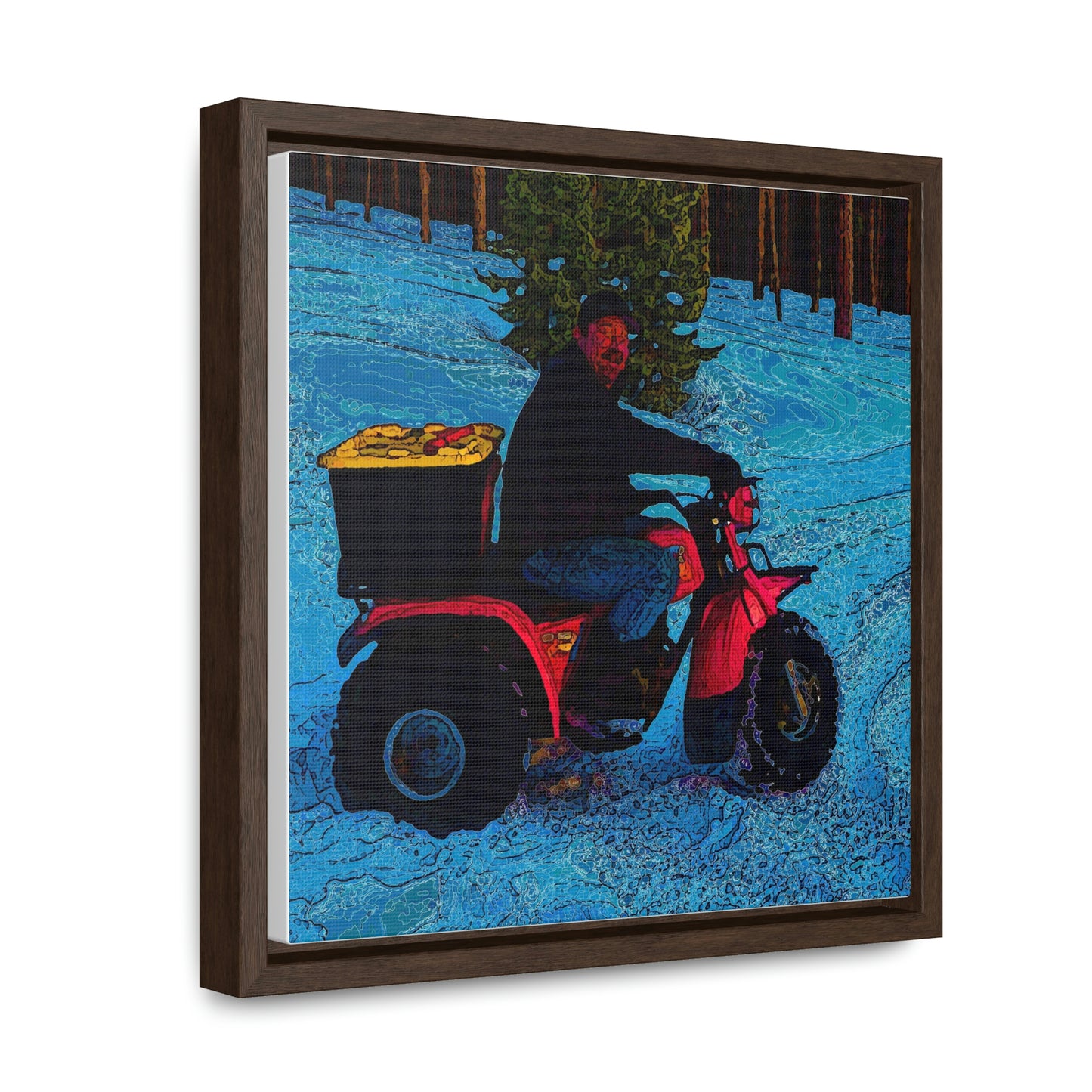 Gallery Canvas Wraps, Square Frame ... There's 2-Wheelin ... There's 4-Wheelin ... 'And-Of-Course' ... "There's 3-Wheelin-In-The-Snow" ...  Original Works ...