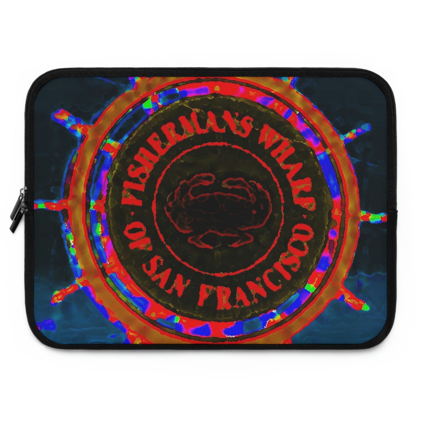 Laptop Sleeve ...  "No.9 Fishermen's Grotto - Fishermen's Wharf, SF, California" ... Family Archives: 1970's ... Original Works ...