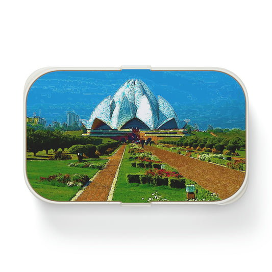 Bento Lunch Box ... 'Bahai'i House-Of-Worship' ... "Lotus Temple: Delhi, India, 2008" ... Original Works ...