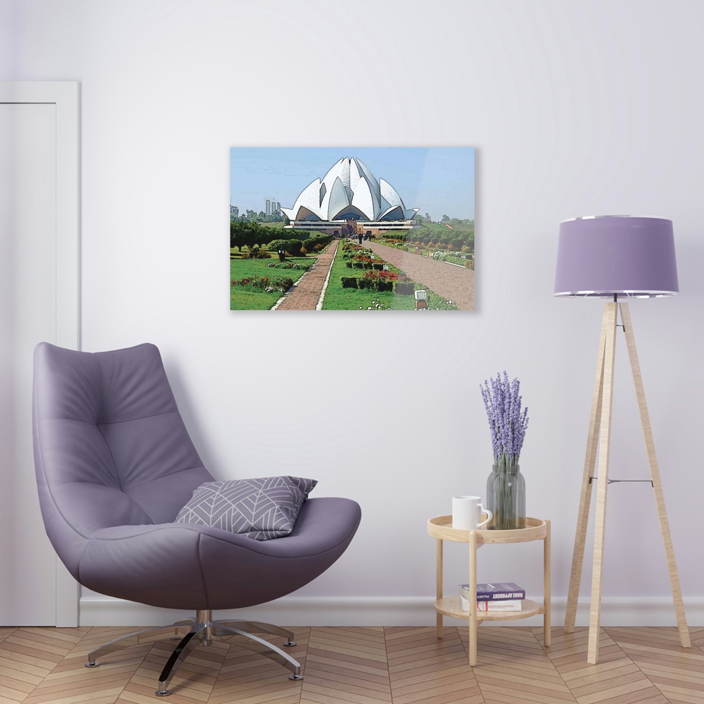 Acrylic Prints ... 'Bahai'i House-Of-Worship' ... "Lotus Temple: Delhi, India, 2008" ... Original Works ...
