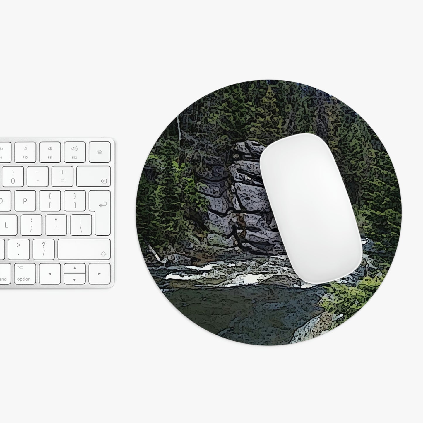 Mouse Pad ..."I Am Innocent" ... Tricky-Dick Immortalized ... Nixon Rock: Along The River ... Central Idaho, Summer 2020 ... Original Works ...