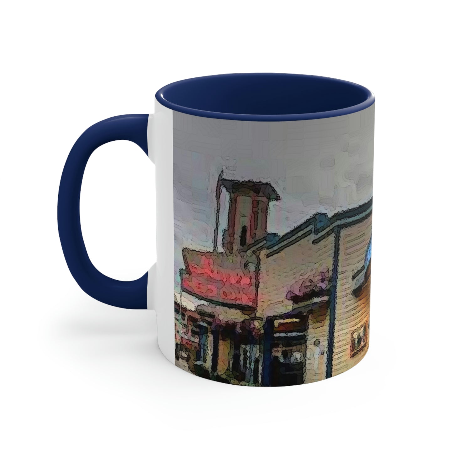 Accent Coffee Mug, 11oz ...  In-A-Hurry & Stressed? ... Remember: Keep "Clam" ... Clam_Happy ...  'Ivars: Seattle Waterfront' ... Personal Archives ... Original Works ...