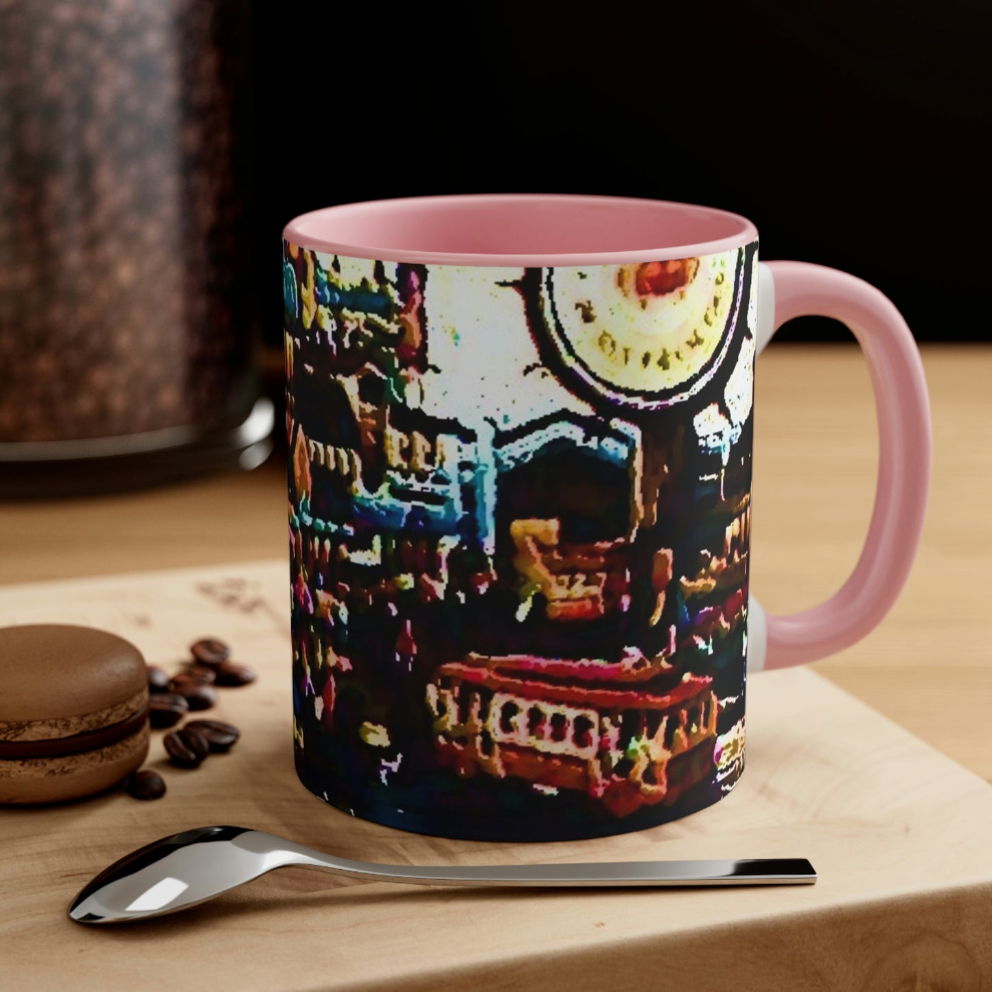 Accent Coffee Mug, 11oz ...  "No.9 Fishermen's Grotto - Fishermen's Wharf, SF, California" ... Family Archives: 1970's ... Original Works ...