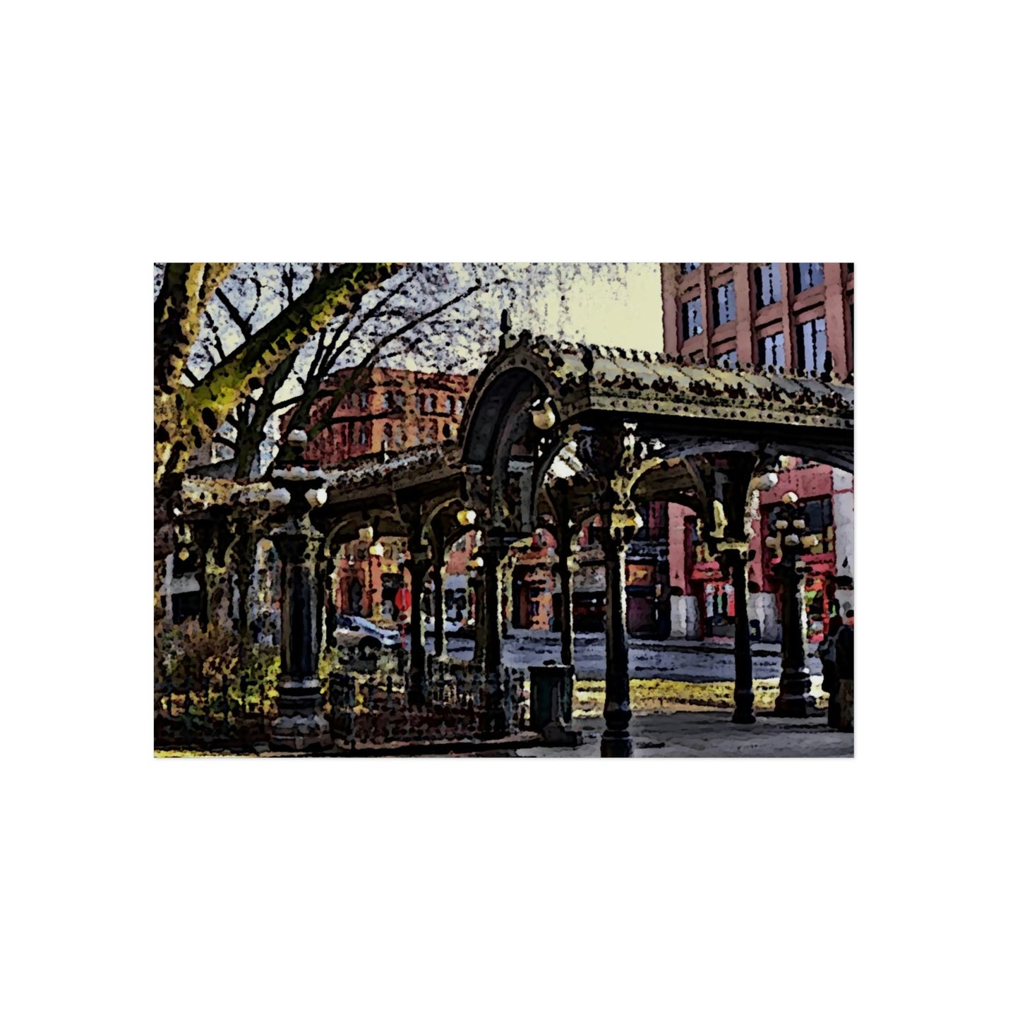 Aluminum Composite Panels ... Pioneer Square, Seattle, Washington: Gazebo, ..."Waiting For The Bus" ... Family Archives ... 2010 ... Original Works ...