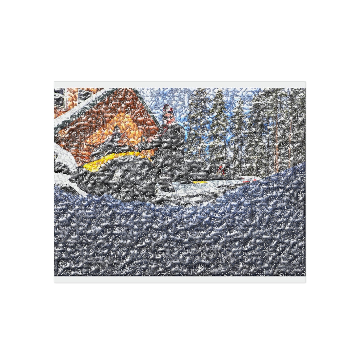 Aluminum Composite Panels ... "Packing After The Storm" ... Circa 3Apr23 ... Rhett Creek, Idaho, USA ... Original Works ...