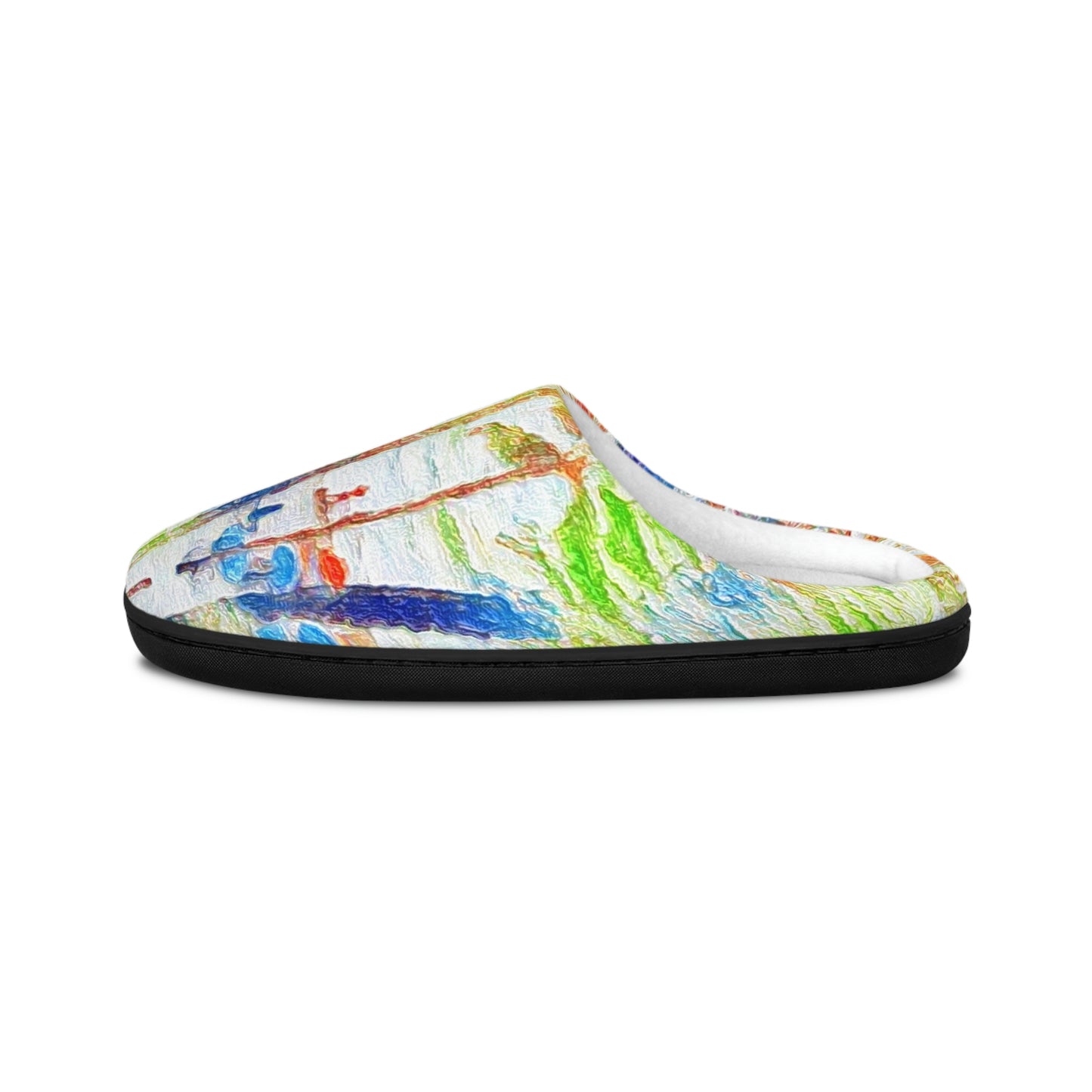 Men's Indoor Slippers ... "The Royal Hawai'ian: Waikiki Beach_Beach" ... Honolulu, HI ... October 2014 (Halloween) ... Original Works ...