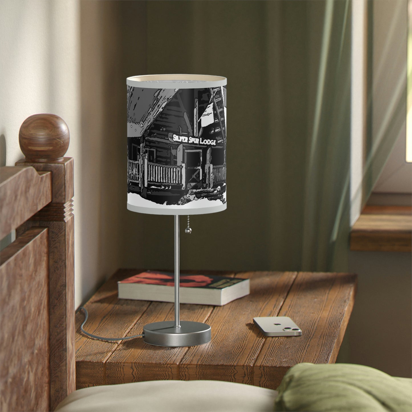 Lamp on a Stand, US|CA plug ... A Beautiful Lodge & Back-Country Outfitter In A Mountain Town ... 'Dixie, Idaho, November 2022' ... Original Works ...