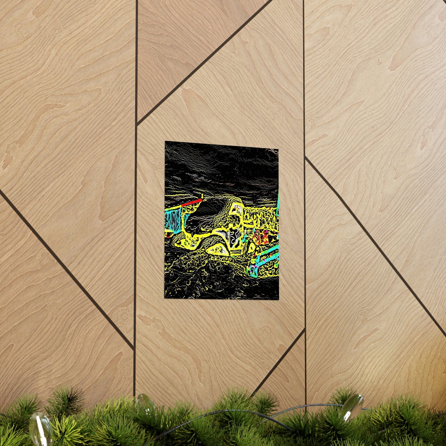 Premium Matte Vertical Posters ... "Snow Vehicle In Snow Storm At-Rest" ... Circa 12Mar23 ... Central Idaho ... 18-Hours Rendering Time: Original Works ...