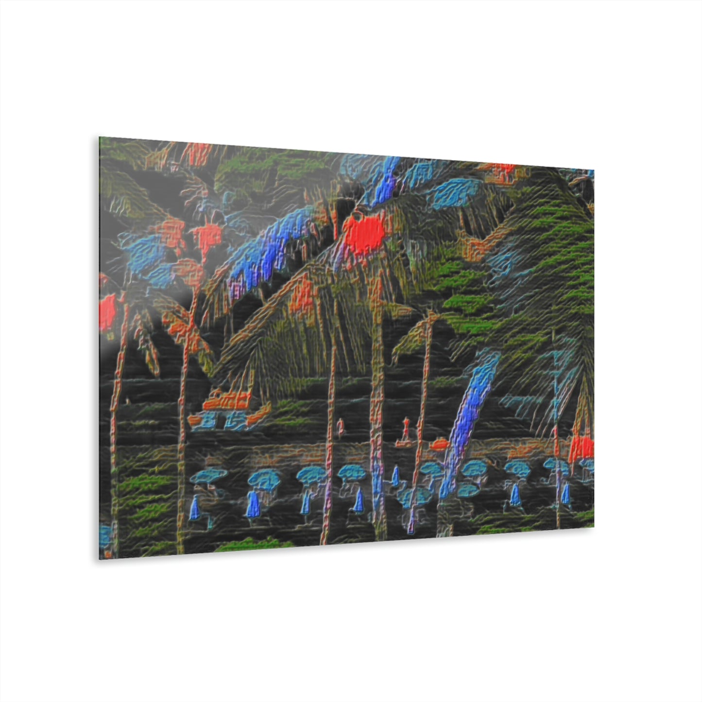 Acrylic Prints (French Cleat Hanging) ... "The Royal Hawai'ian: Waikiki Beach_Beach" ... Honolulu, HI ... Ocotber 2014 (Halloween) ... Original Works ...