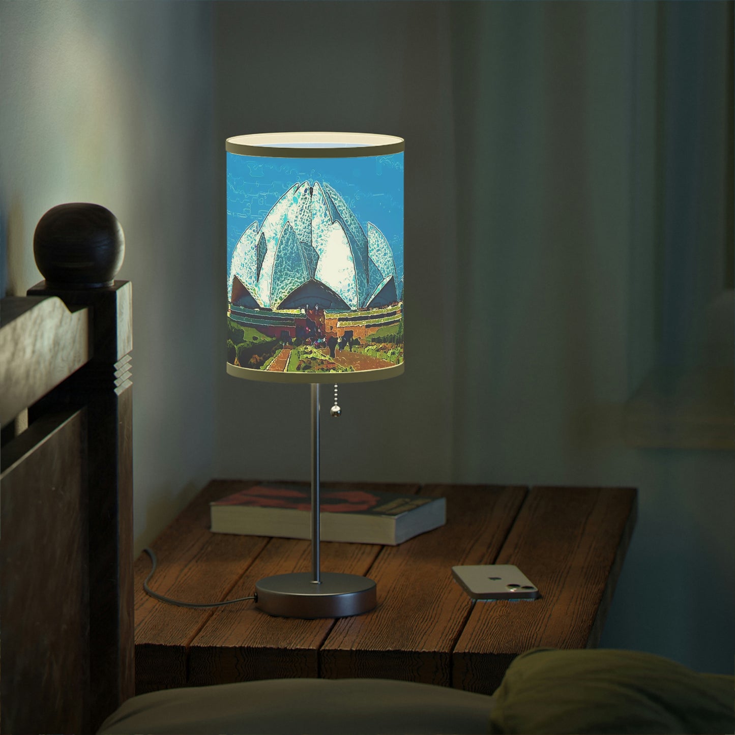 Lamp on a Stand, US|CA plug ... 'Bahai'i House-Of-Worship' ... "Lotus Temple: Delhi, India, 2008" ... Original Works ...